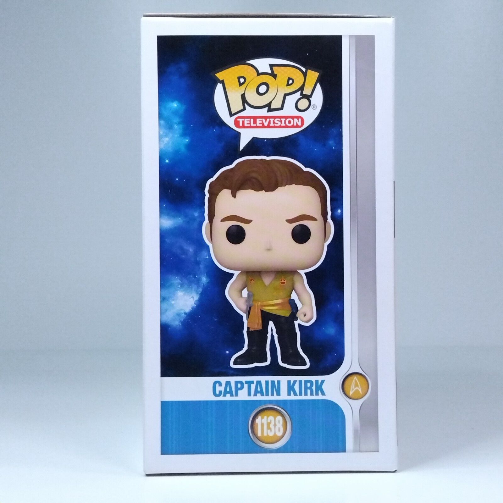 Funko Pop! TV Star Trek Captain Kirk Signed Paul Wesley COA #1138 WS