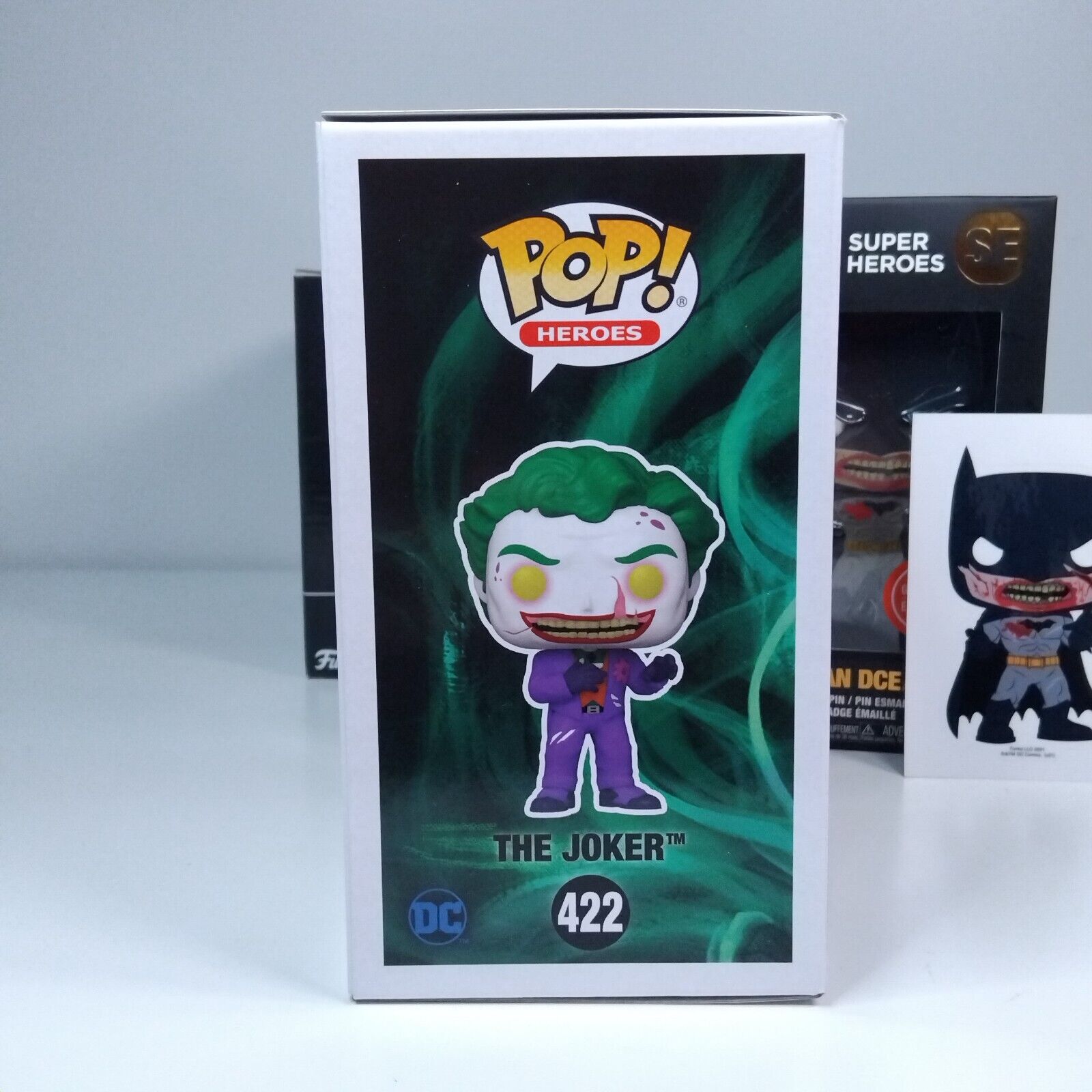 Funko Pop! DC Heroes Batman The Joker Dceased Gamestop Exclusive Box #422