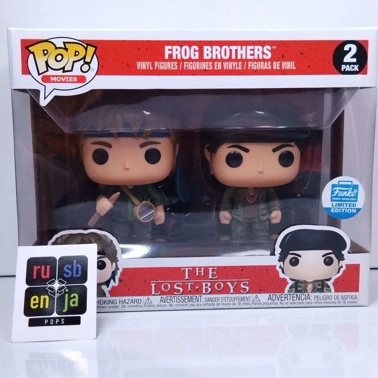 Funko Pop! Movies The Lost Boys Frog Brothers Limited Edition 2 Pack