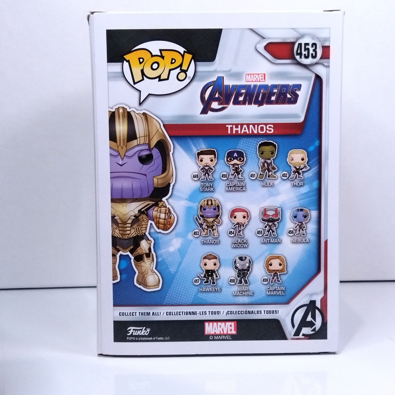 Funko Pop! Marvel Avengers Thanos Signed Josh Brolin COA #453