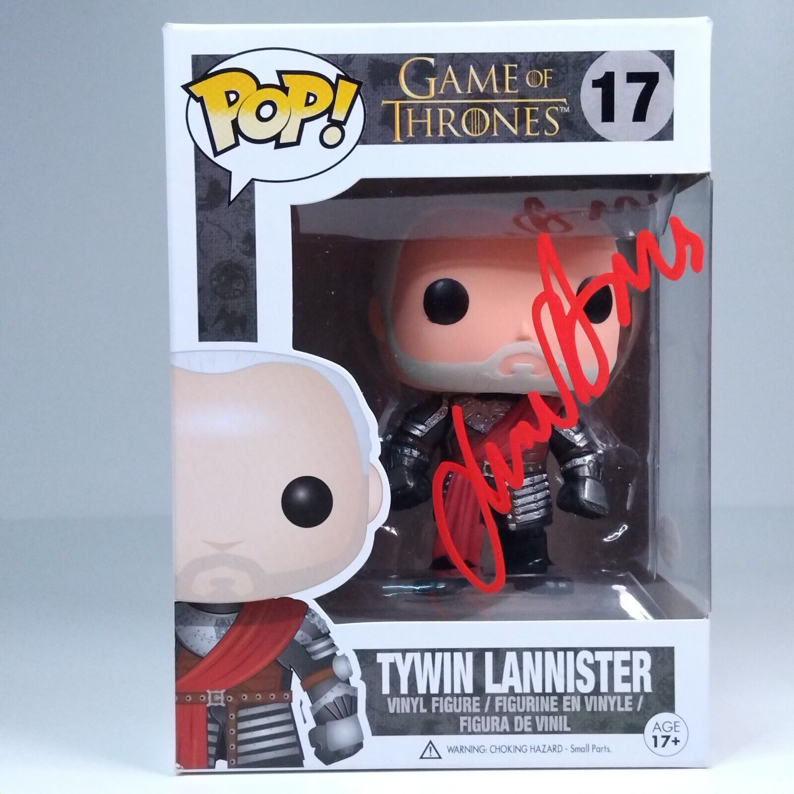 Funko Pop! TV Game of Thrones Tywin Lannister Signed Charles Dance COA #17 WS