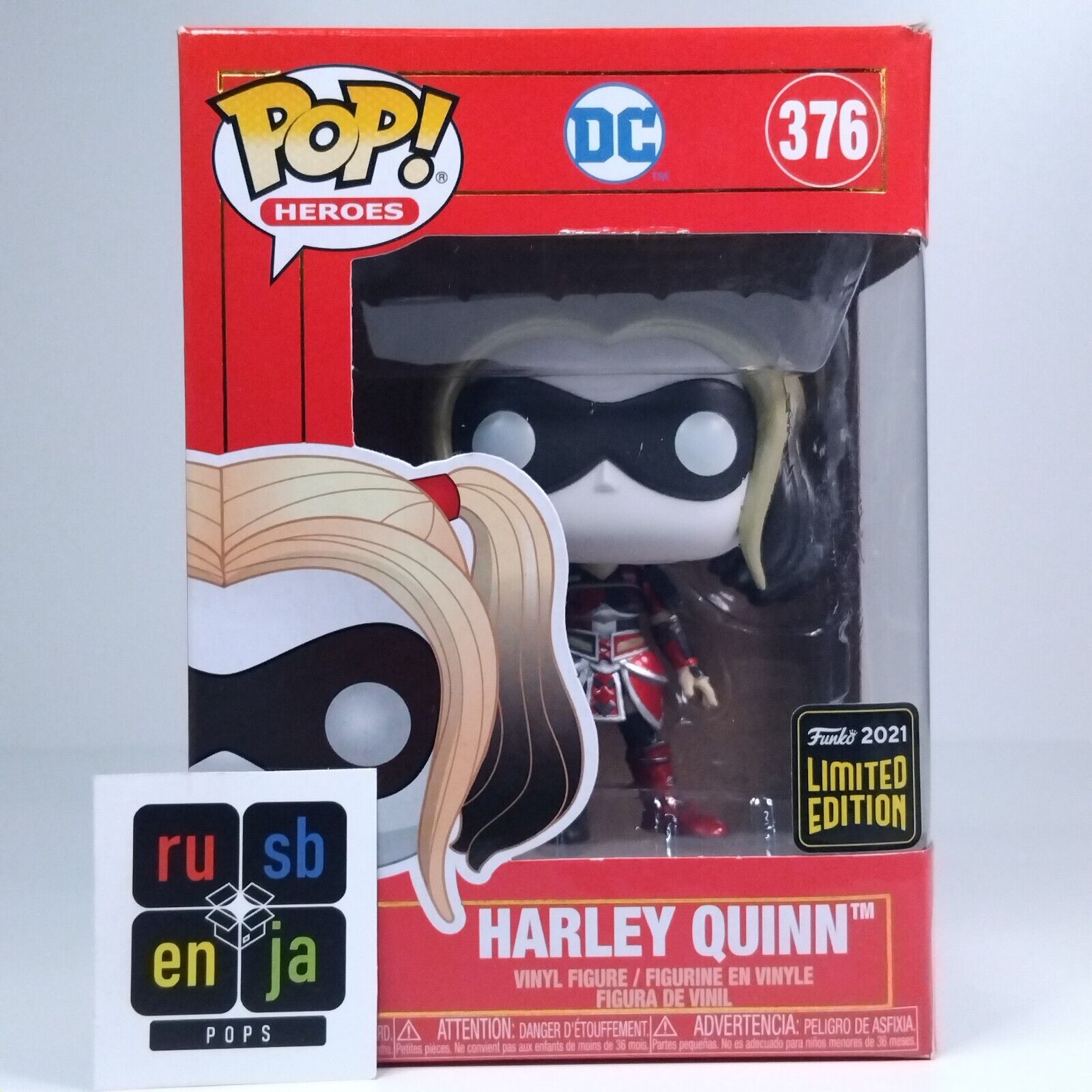 Funko Pop! DC Heroes Imperial Palace Harley Quinn Metallic Limited Edition #376