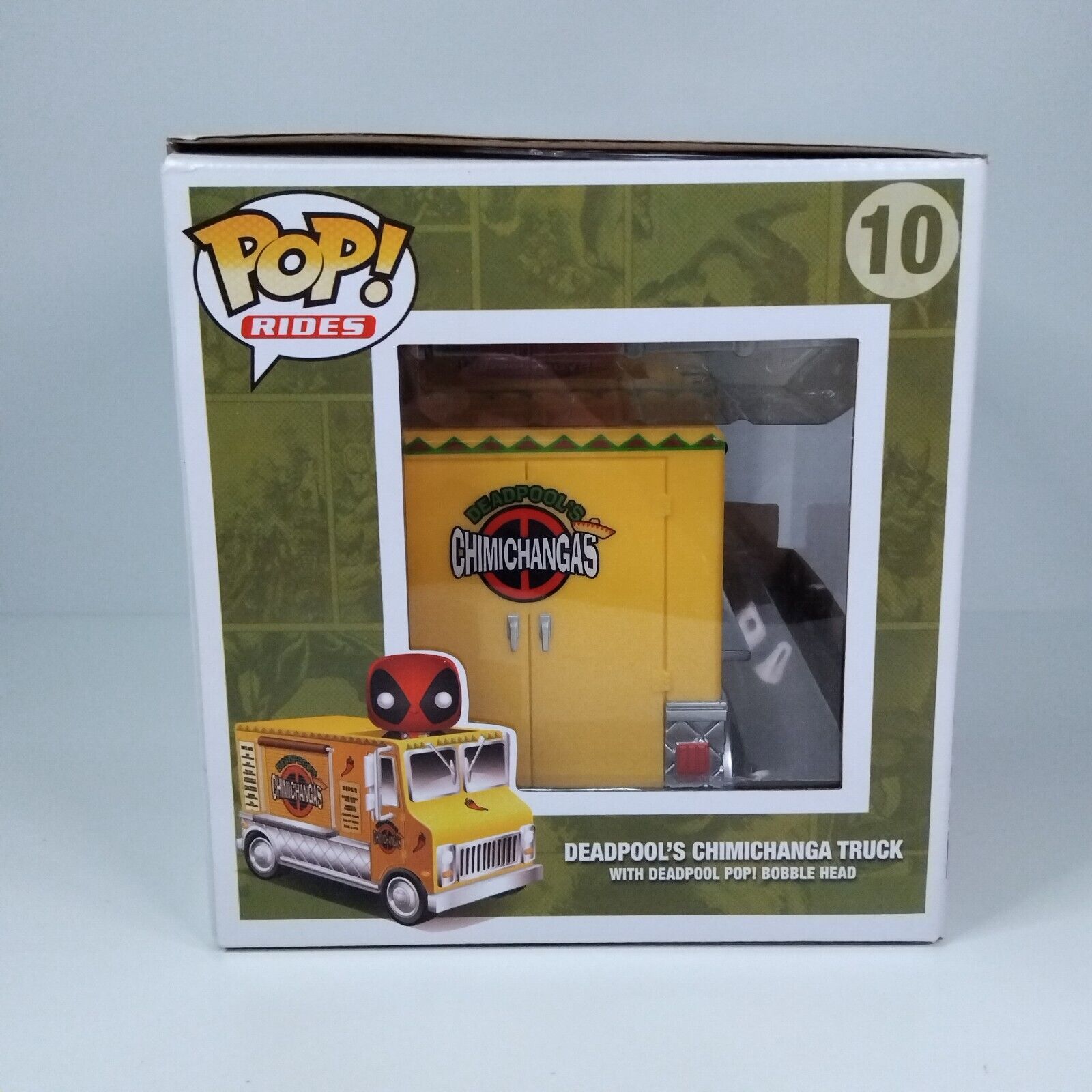 Funko Pop! Marvel Rides Deadpool's Chimichanga Truck Yellow #10