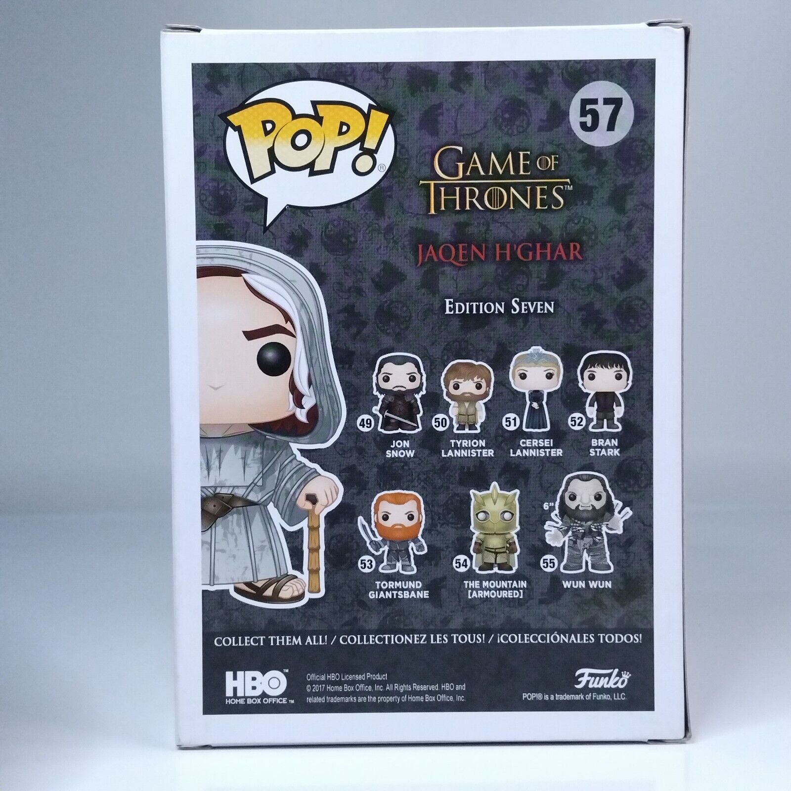 Funko Pop! TV Game of Thrones Jaqen H'Ghar Signed Tom Wlaschiha COA #57 WS