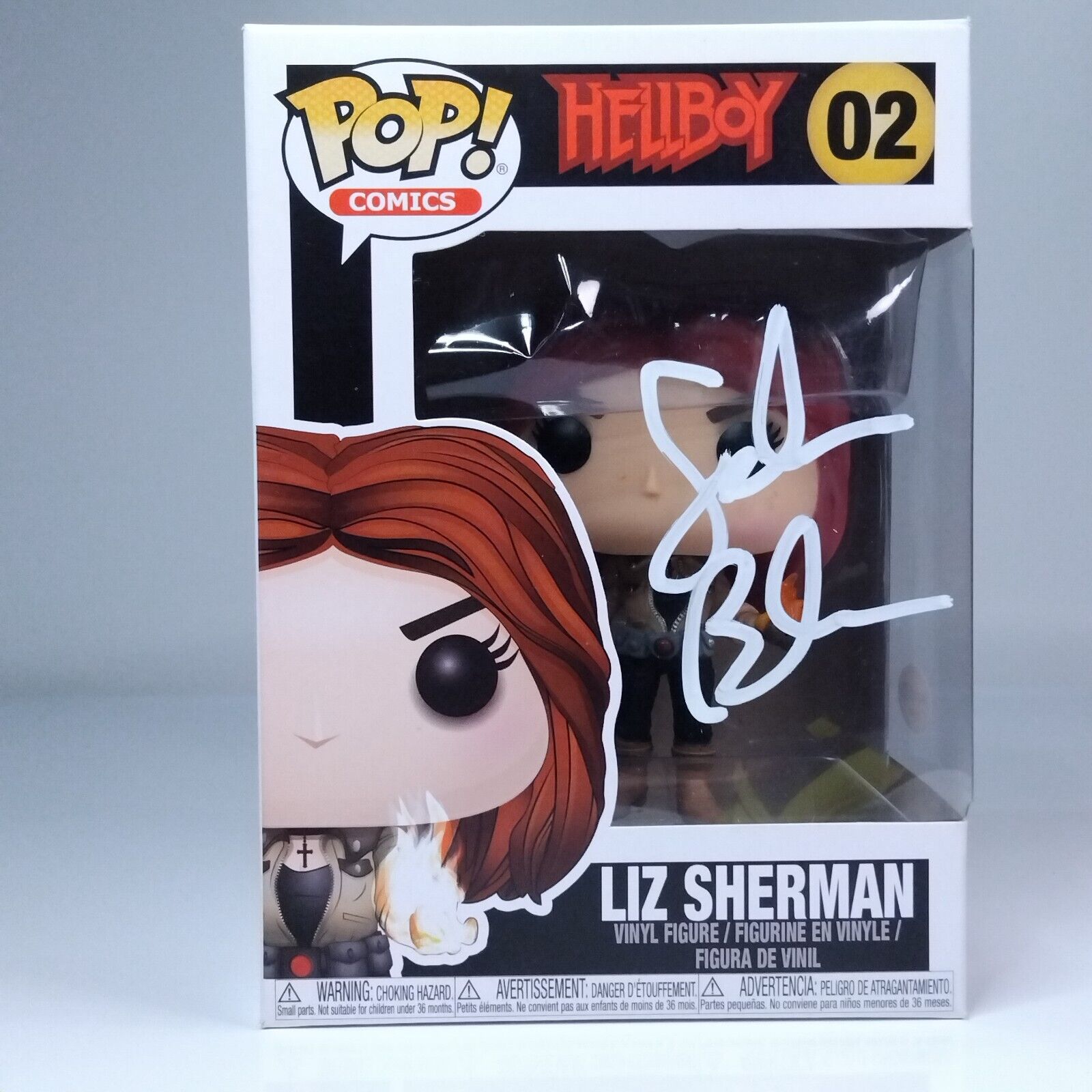 Funko Pop! Comics Movies Hellboy Liz Sherman Signed Selma Blair COA #02 WS