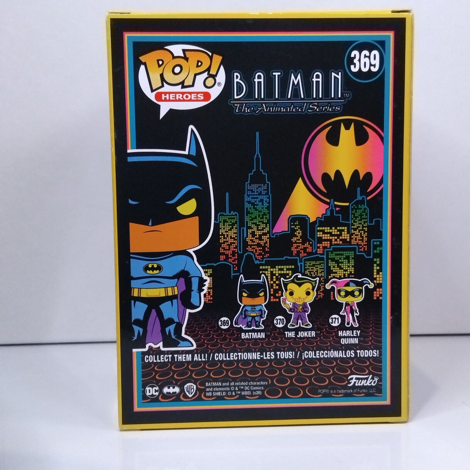 Funko Pop! DC Heroes Blacklight Batman Signed Kevin Conroy COA #369