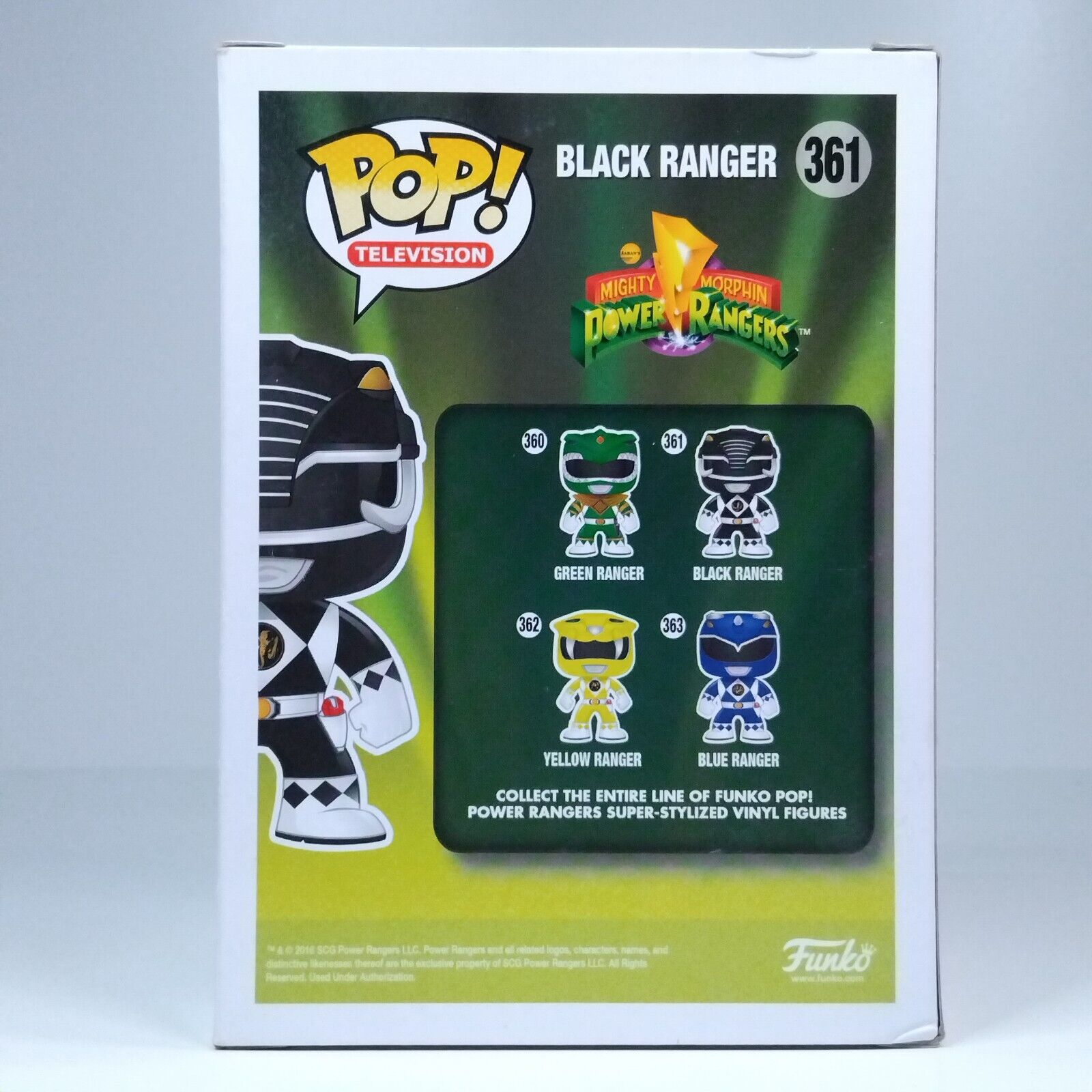 Funko Pop! TV Retro Power Rangers Black Ranger Walter Jones COA #361