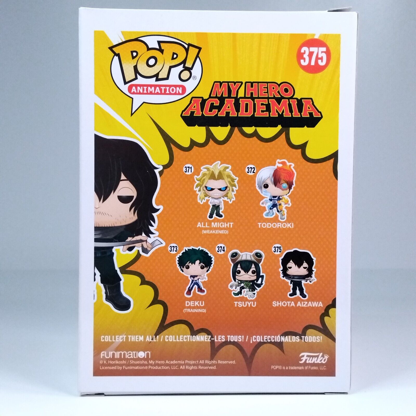 Funko Pop! Anime MHA My Hero Academia Shota Aizawa #375