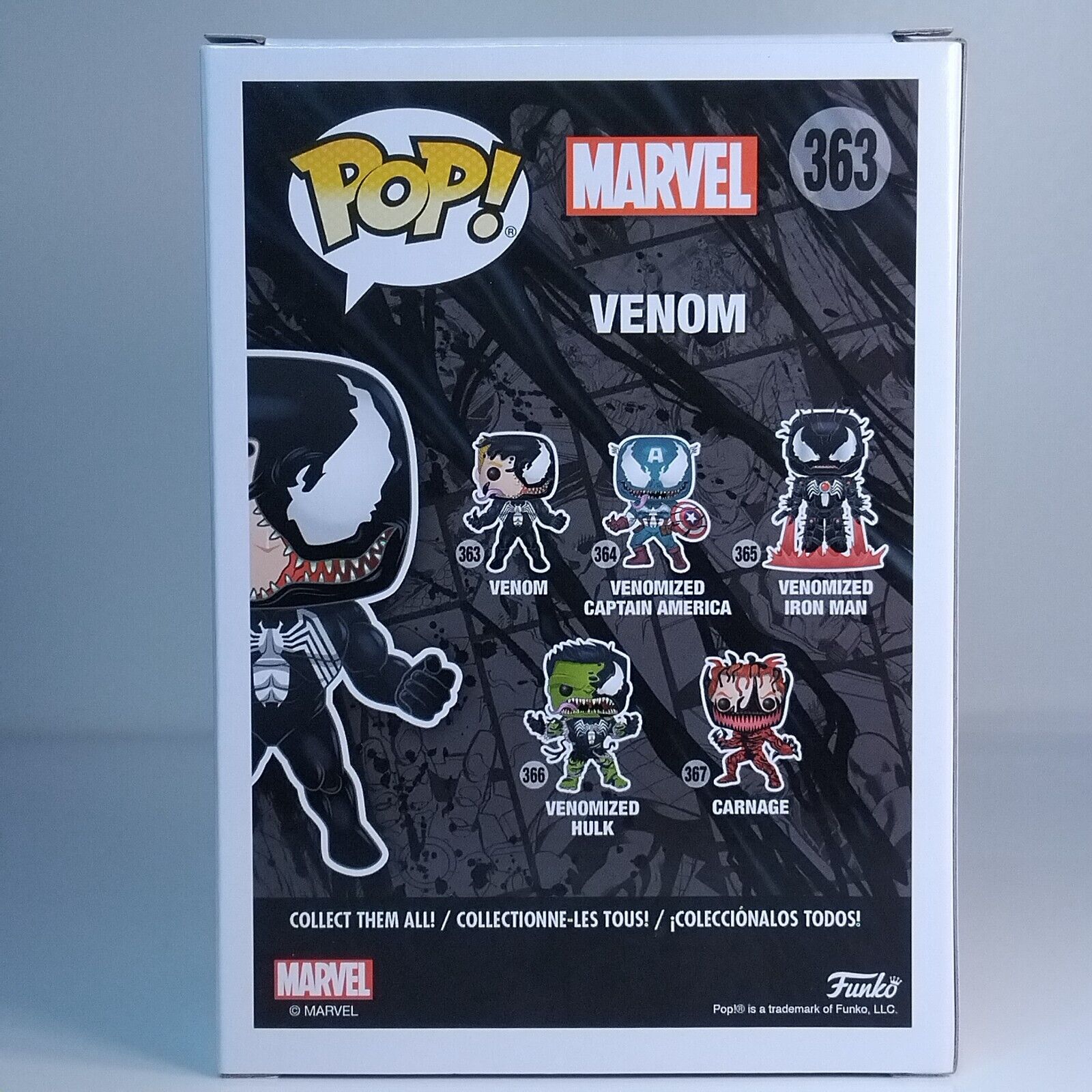 Funko Pop! Marvel Venom Signed Tom Hardy COA #363 WS