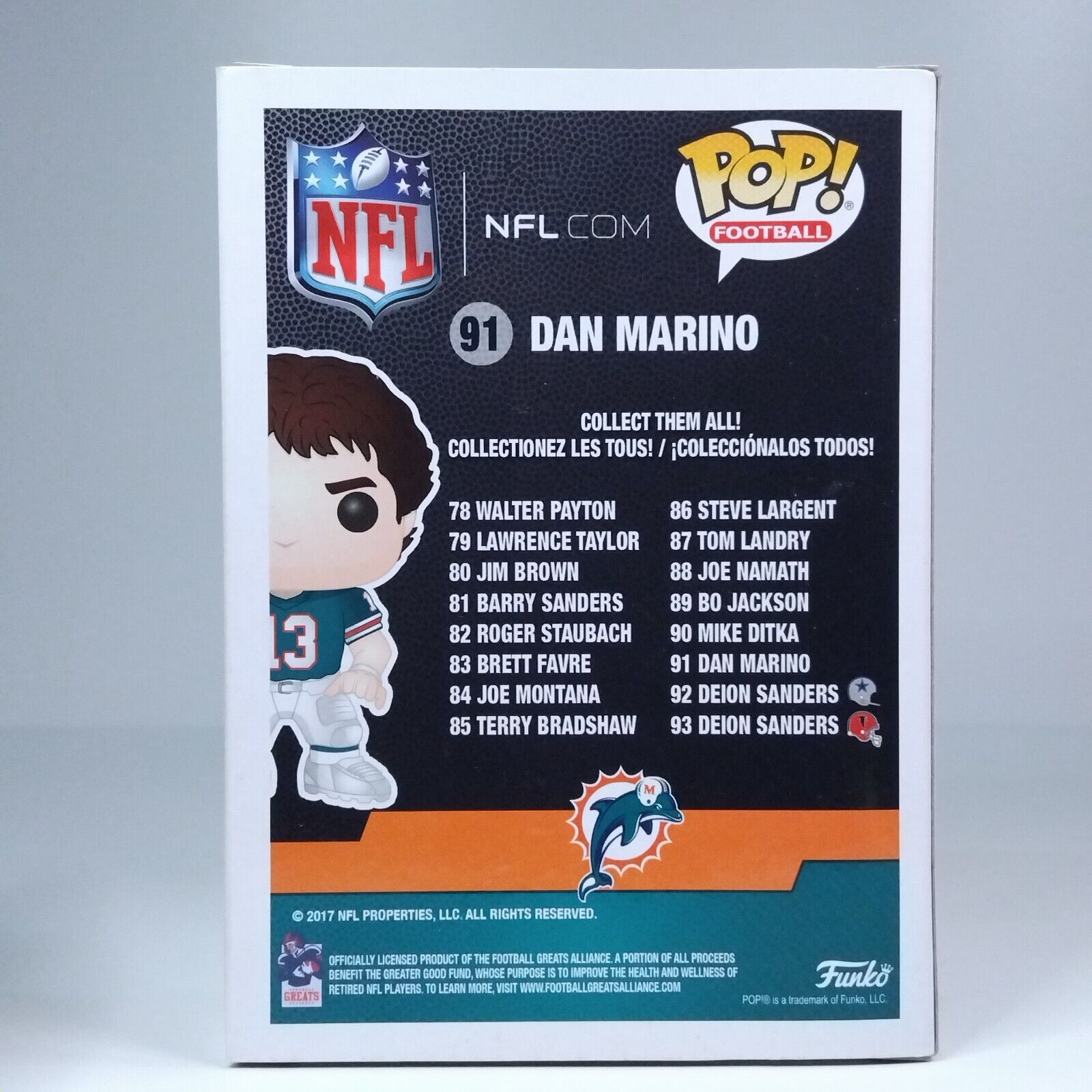 Funko Pop! Sports Football NFL Dolphins Dan Marino #91