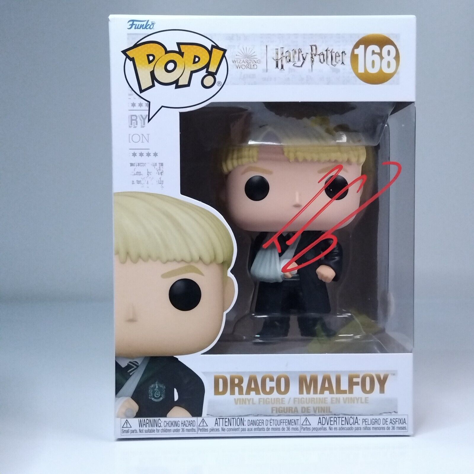 Funko Pop! Harry Potter Draco Malfoy Signed Tom Felton COA #168 WS