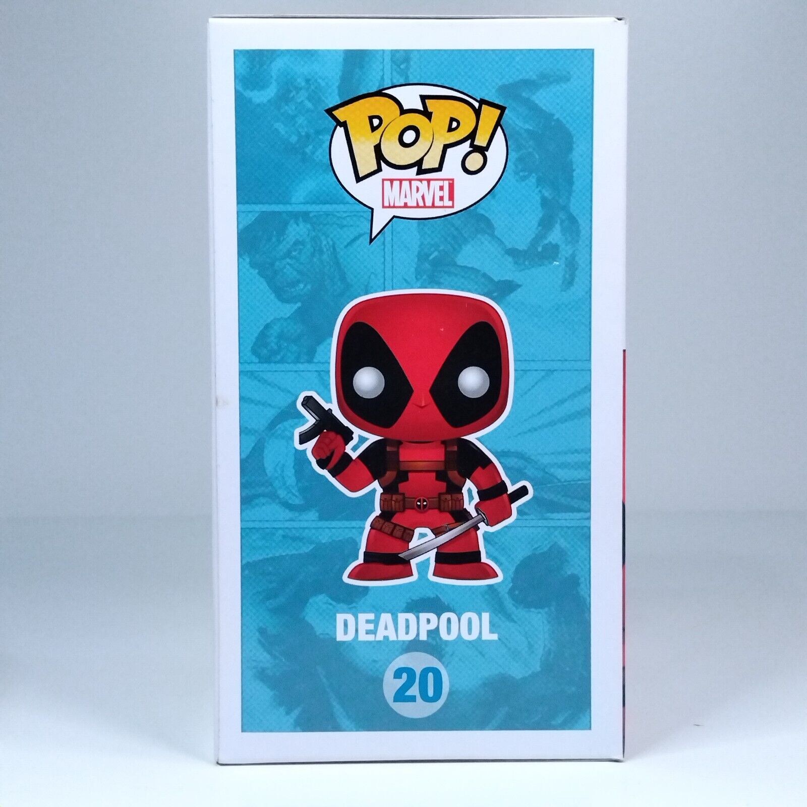 Funko Pop! Marvel Deadpool White Matt's Collectibles Head ERROR GLOW #20