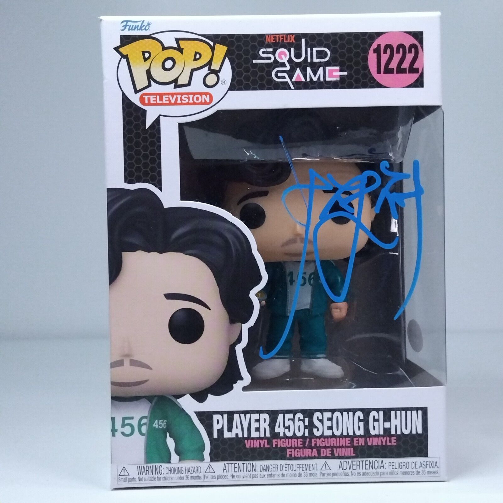 Funko Pop! Squid Games Player 456 Seong Gi-Hun Signed Lee Jung-Jae COA #1222 WS