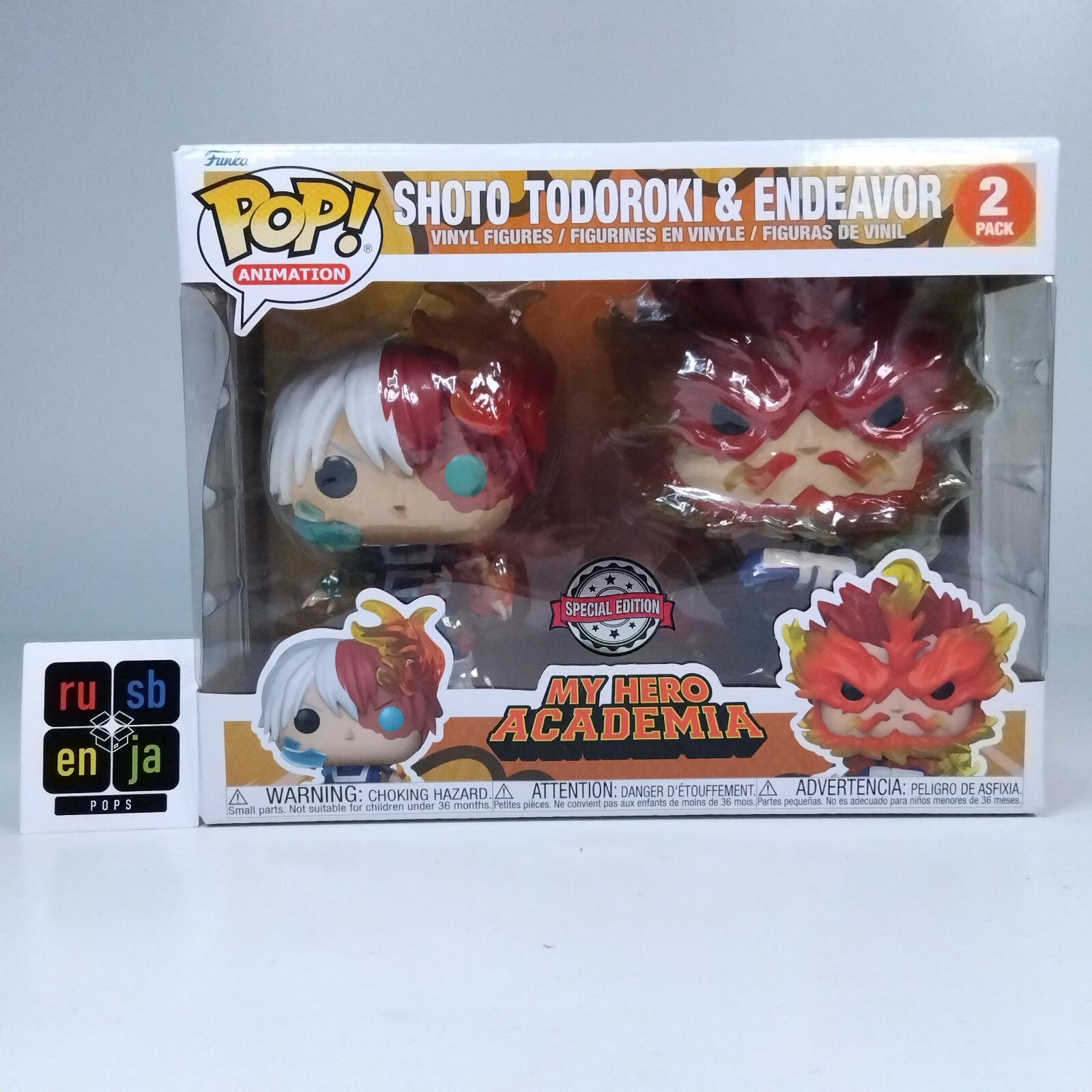 Funko Pop! Anime MHA My Hero Academia Shoto Todoroki & Endeavour 2 Pack