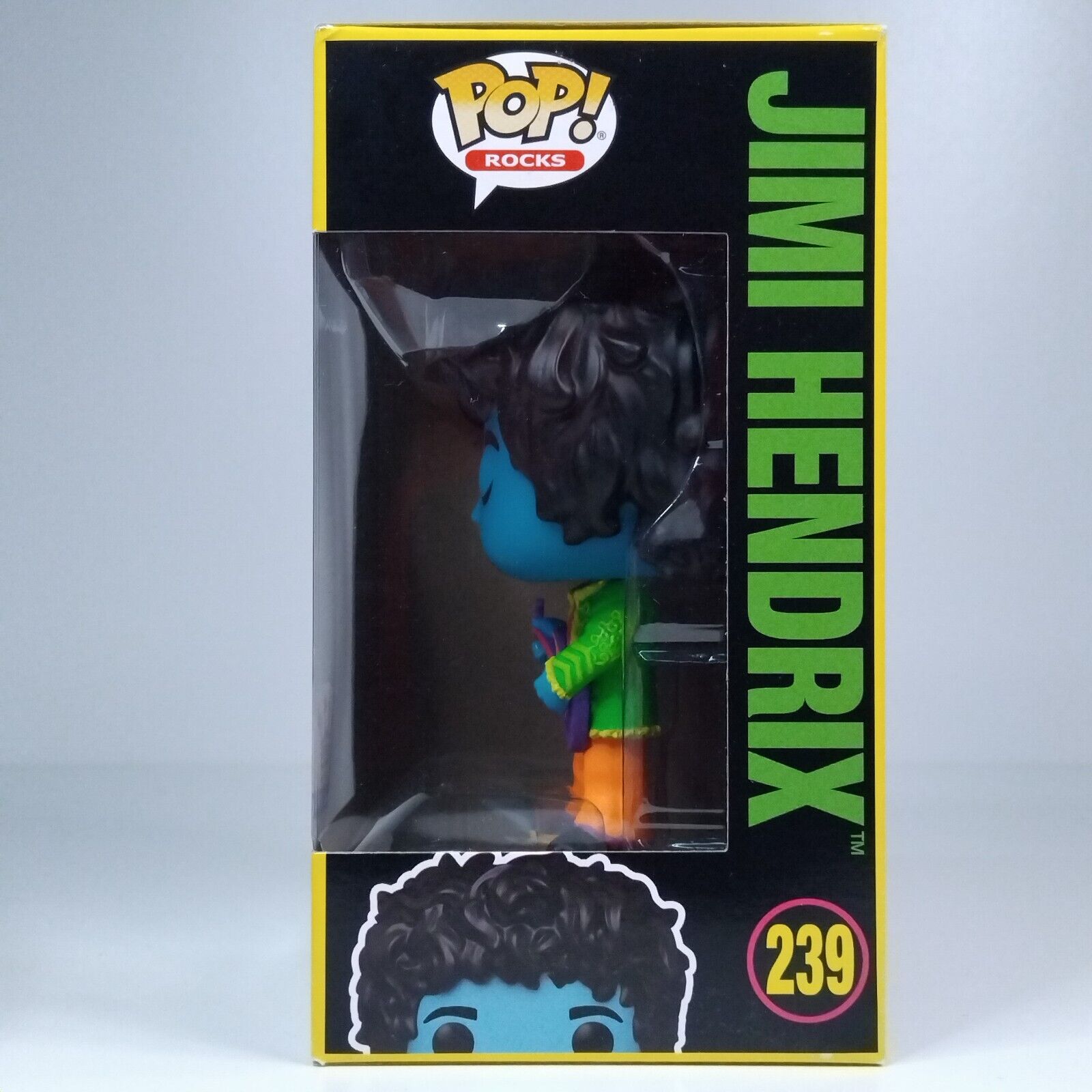 Funko Pop! Rocks Music Blacklight Jimi Hendrix Blue Exclusive #239