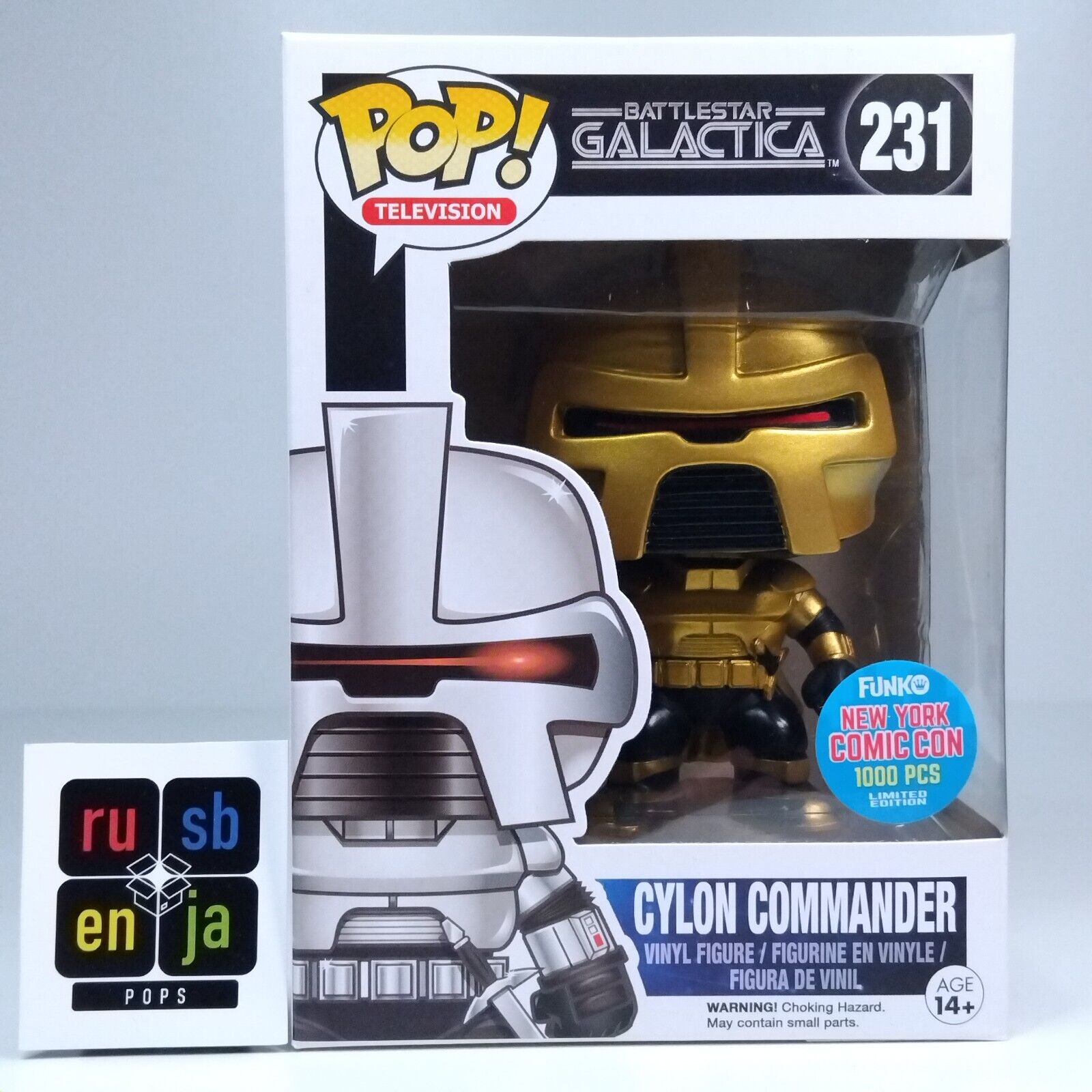 Funko Pop! TV Battlestar Galactica Cylon Commander NYCC 1,000 Pcs #231