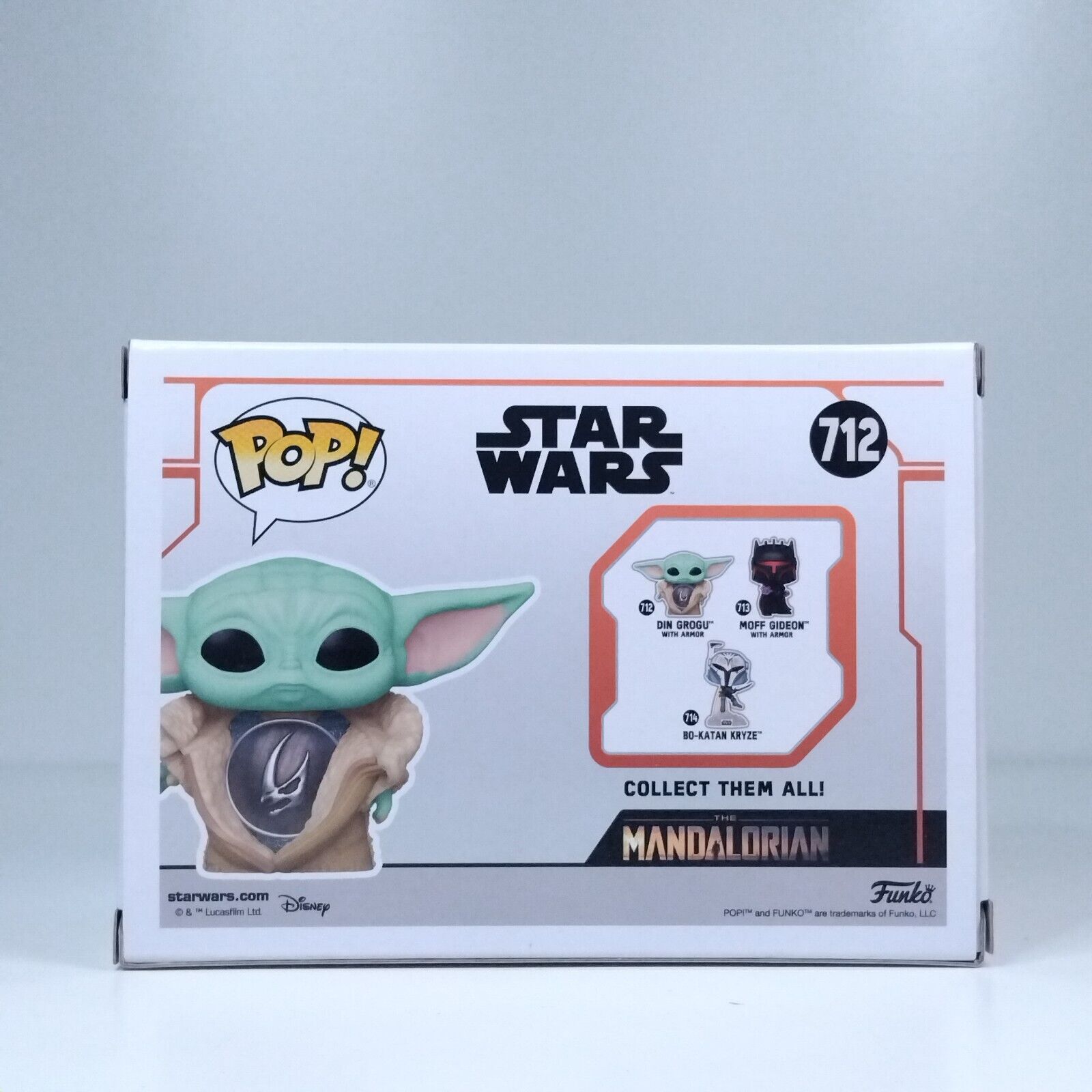 Funko Pop! Star Wars The Mandalorian The Child Din Grogu with Armor #712