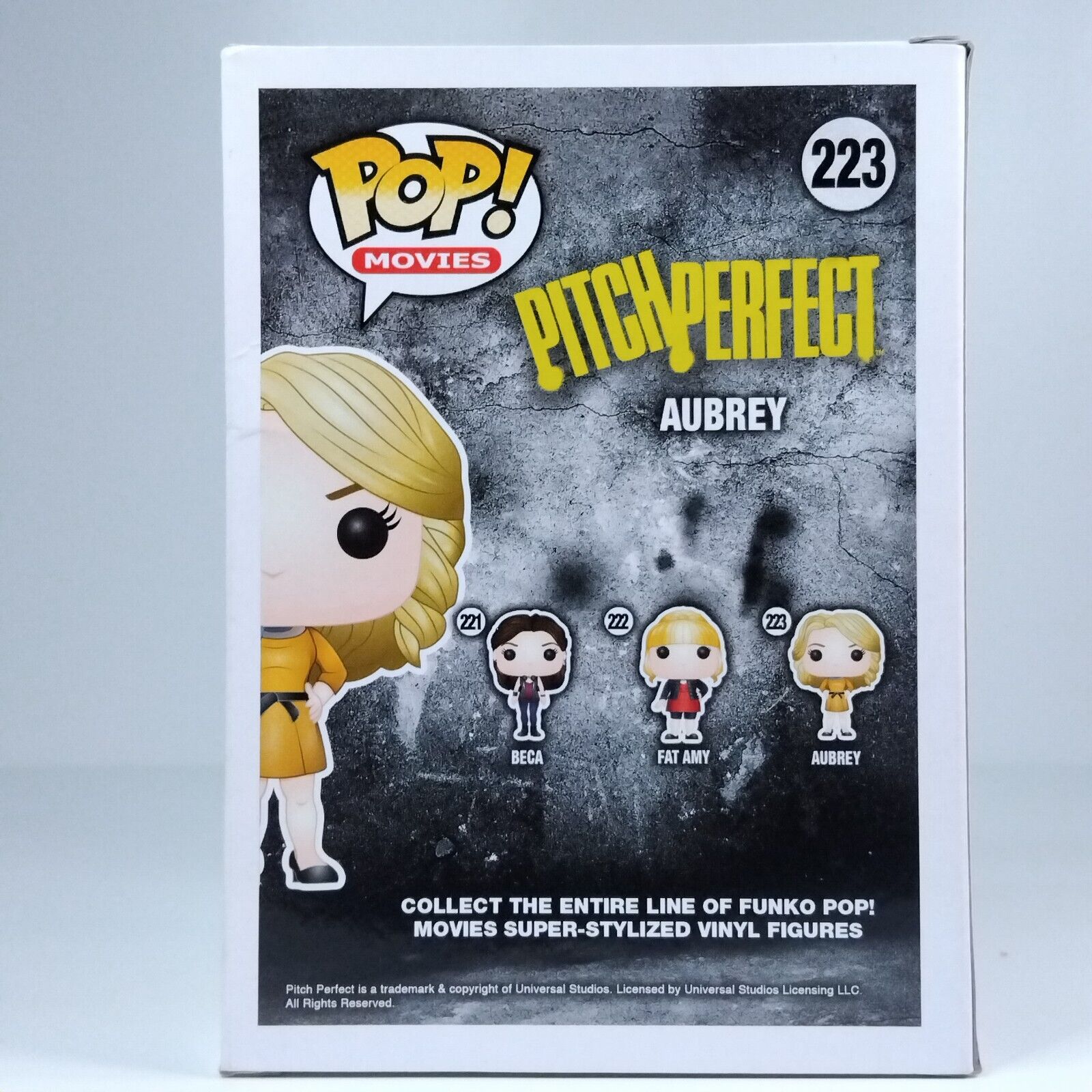 Funko Pop! Movies Pitch Perfect Aubrey Signed Anna Camp COA #223 BOX DAMAGE - WS