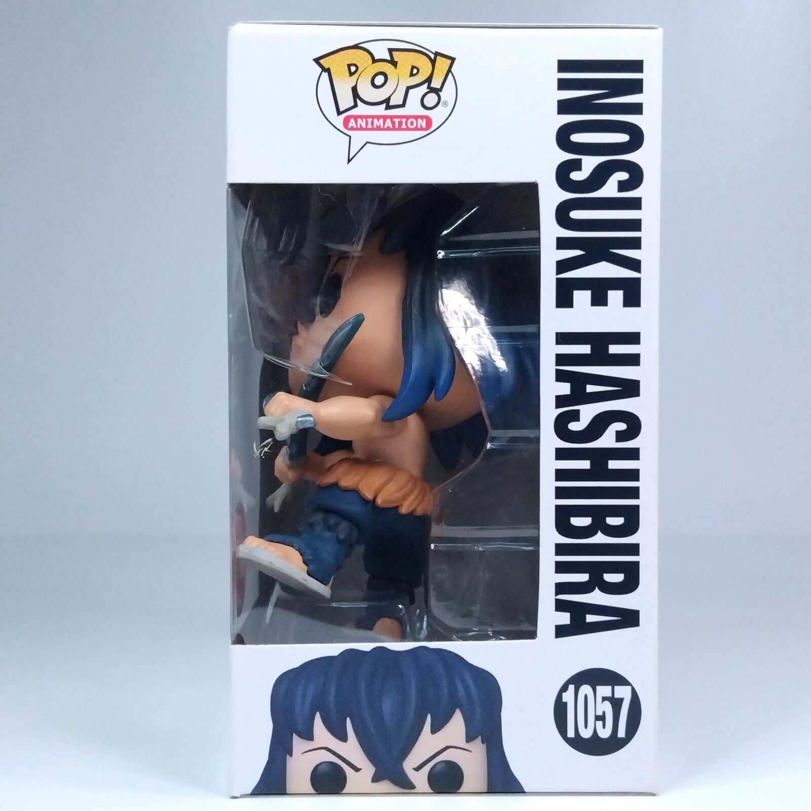 Funko Pop! Anime Demon Slayer Inosuke Hashibira Gamestop #1057 CRACKED INSERT