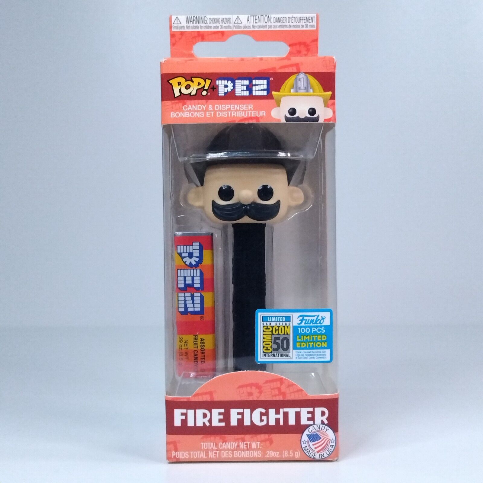 Funko Pop! Pez Dispenser Fire Fighter Black 100 Pcs Limited Edition