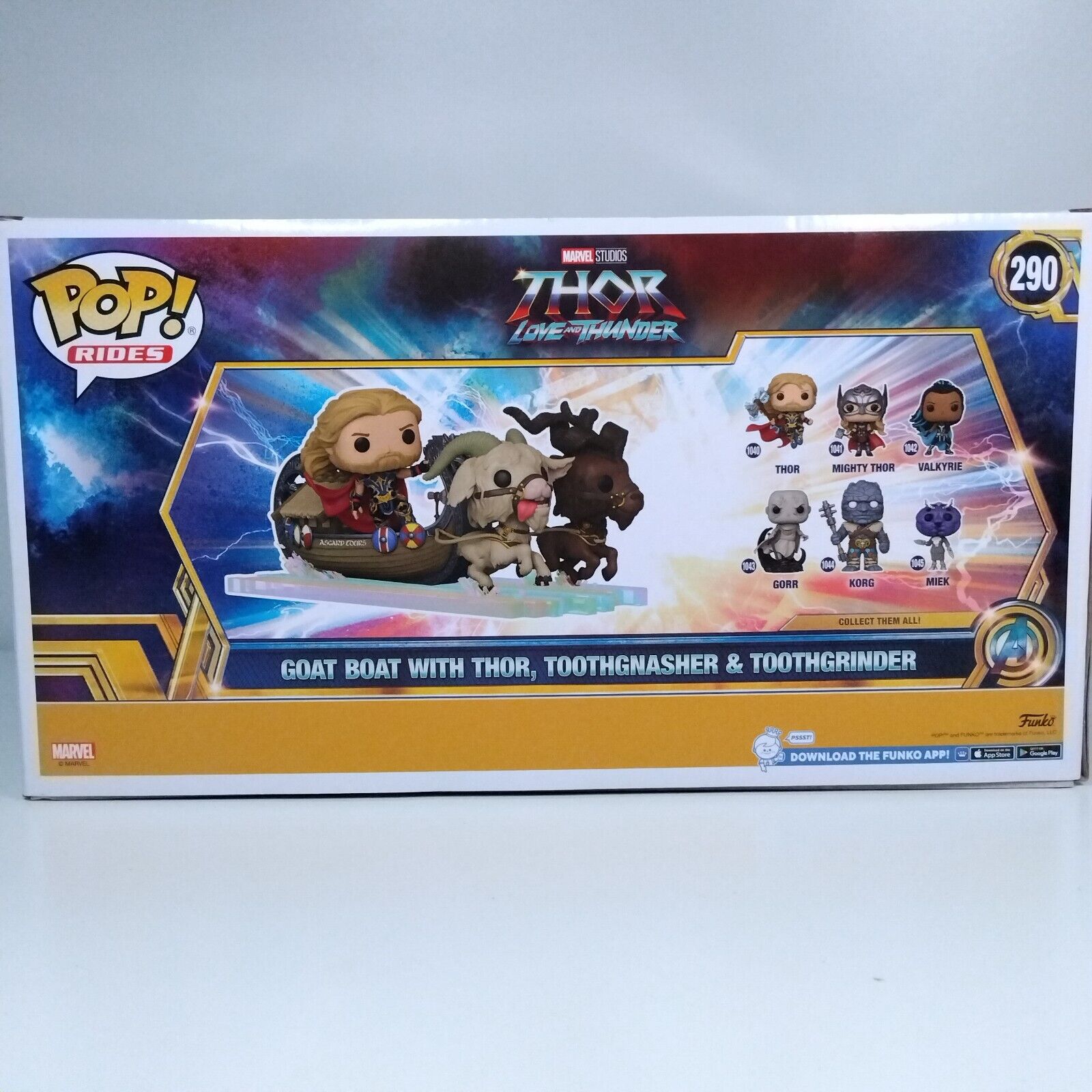 Funko Pop! Marvel Thor Goat Boat with Thor Toothgnasher & Toothgrinder #290