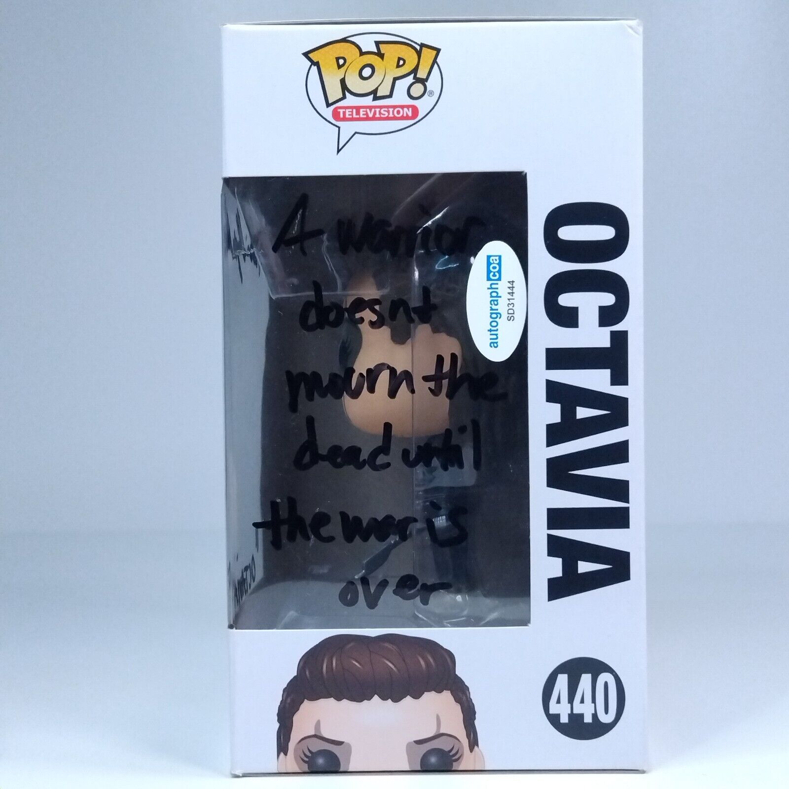 Funko Pop! TV The 100 Octavia Signed & Quote Marie Avgeropoulos COA #440 WS