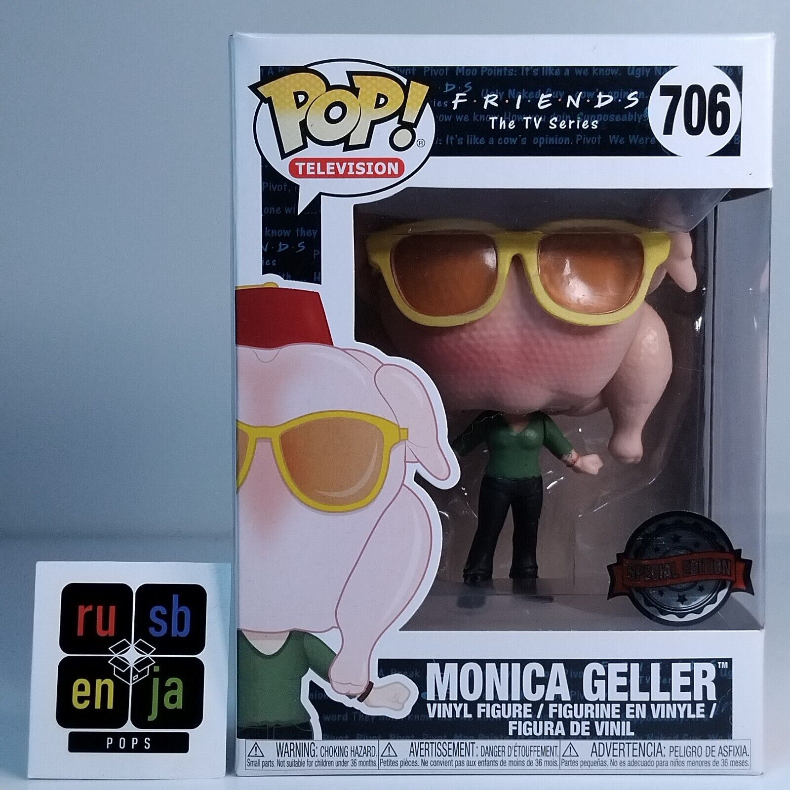 Funko Pop! TV Friends Monica Geller with Turkey on Head Special Edition #706