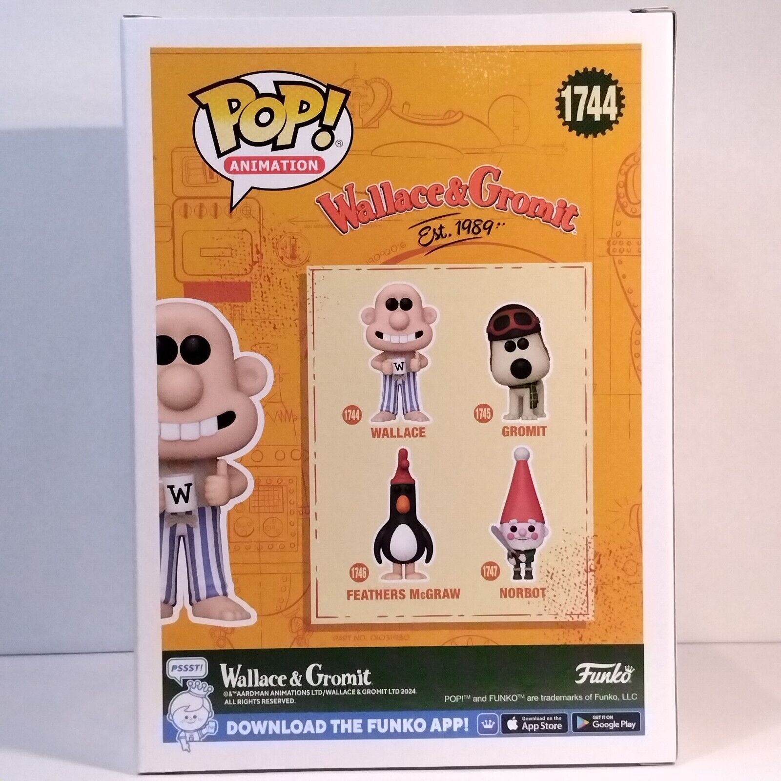 Funko Pop! Animation Wallace & Gromit Signed Merlin Crossingham COA #1744 WS