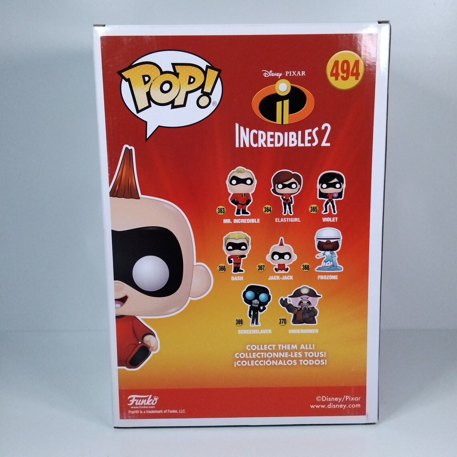 Funko Pop! Disney The Incredibles 10" Inch Jack-Jack #494