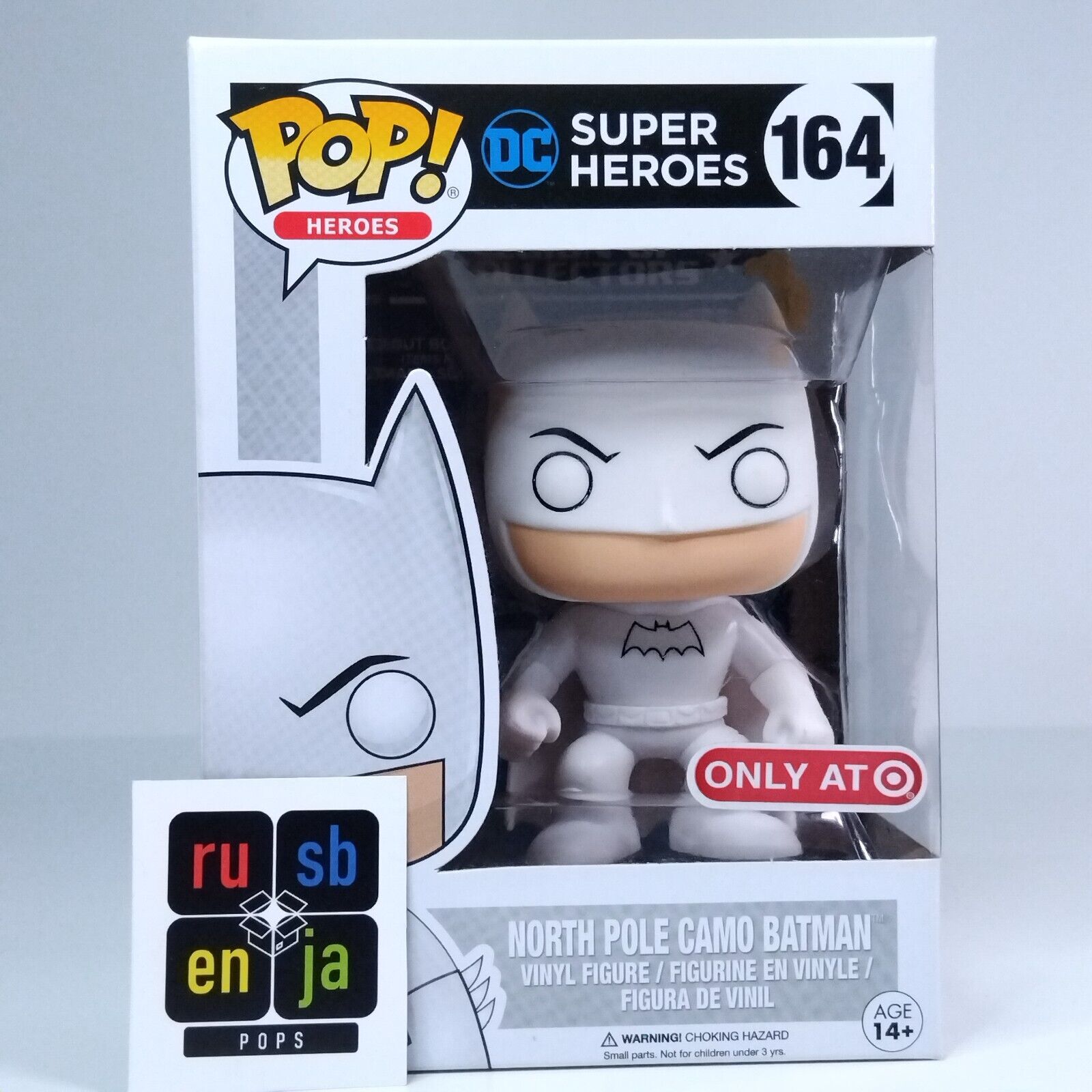 Funko Pop! DC Heroes North Pole Camo Batman Target Exclusive #164