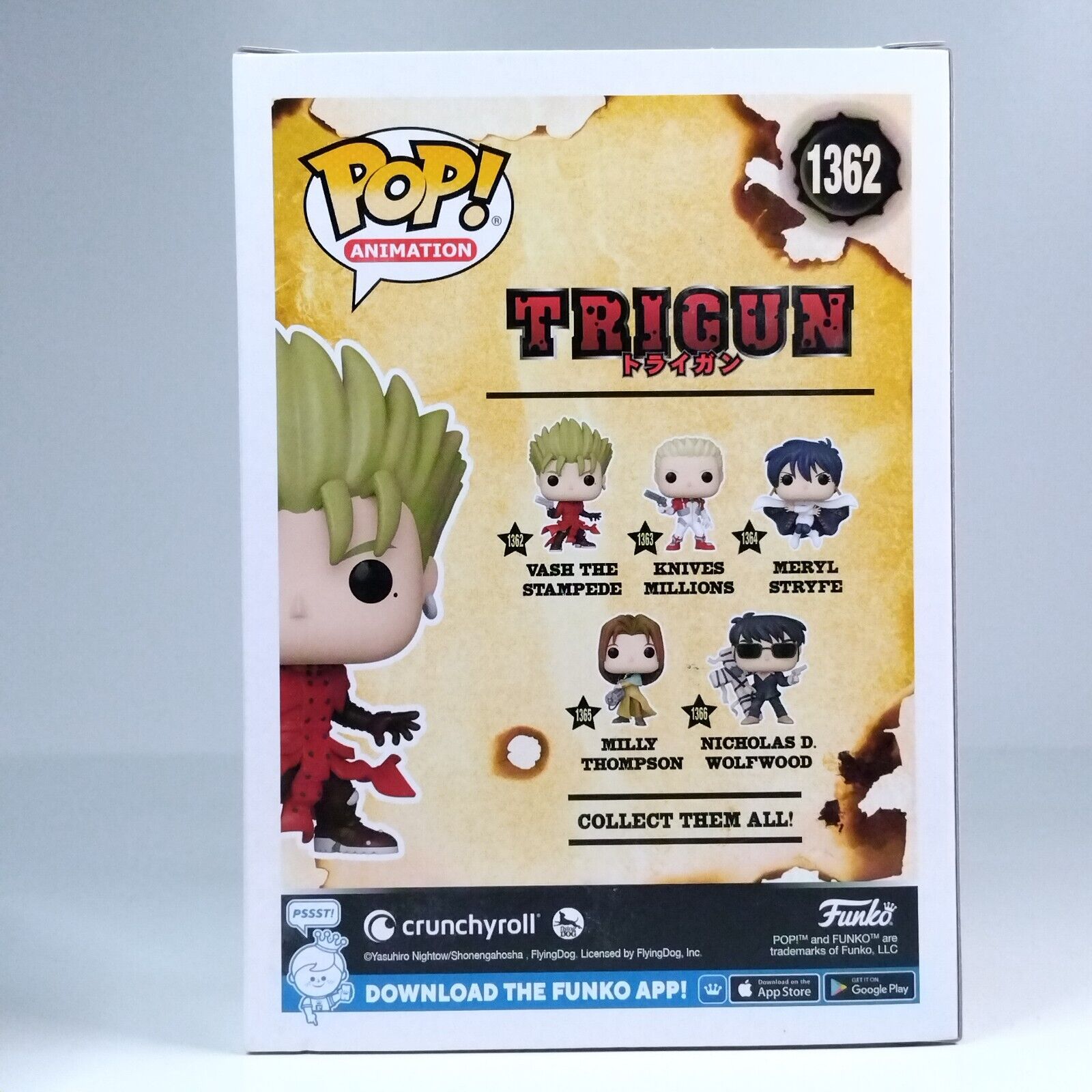 Funko Pop! Anime Trigun Vash the Stampede #1362