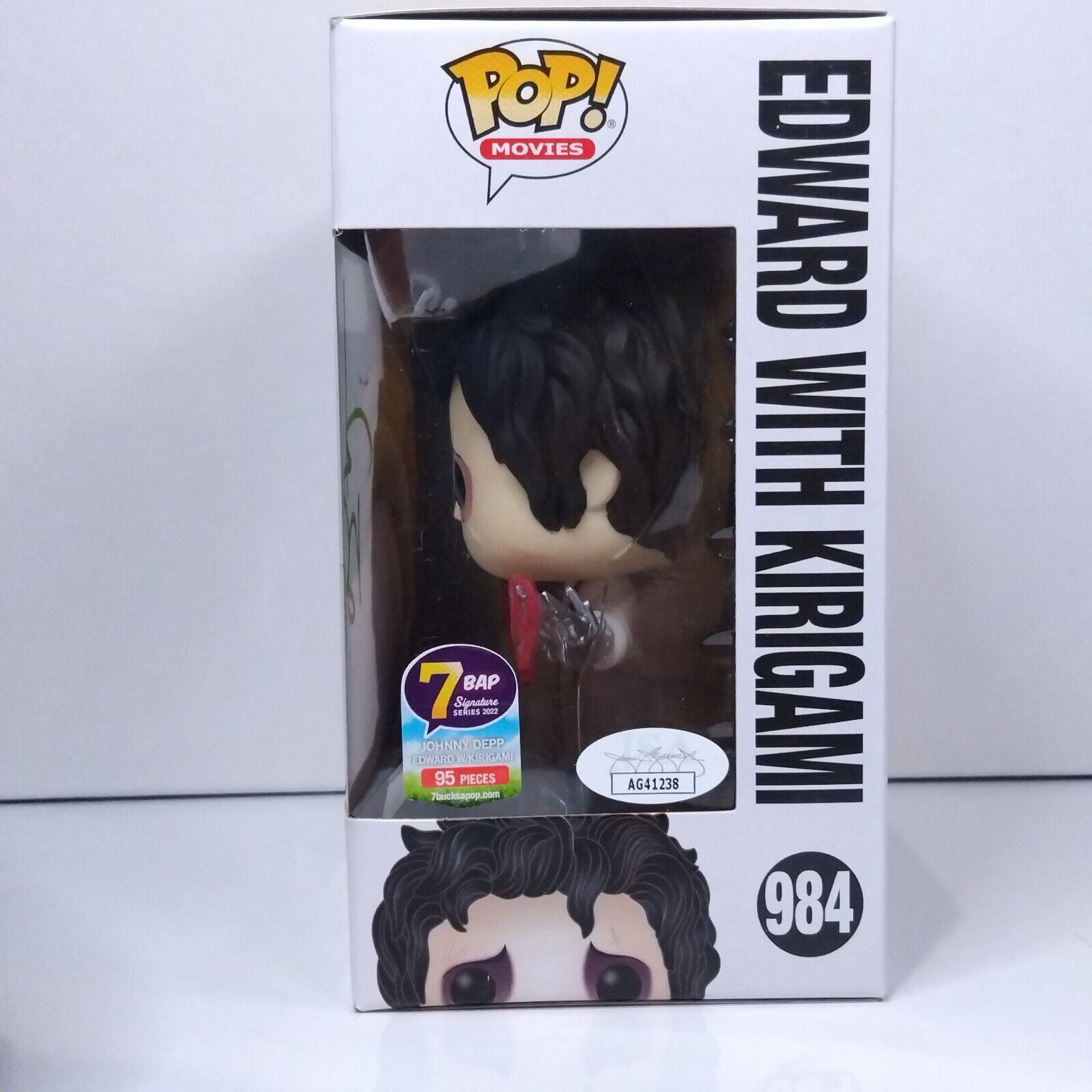 Funko Pop! Movies Edward Scissorhands Signed Johnny Depp 7BAP COA #984