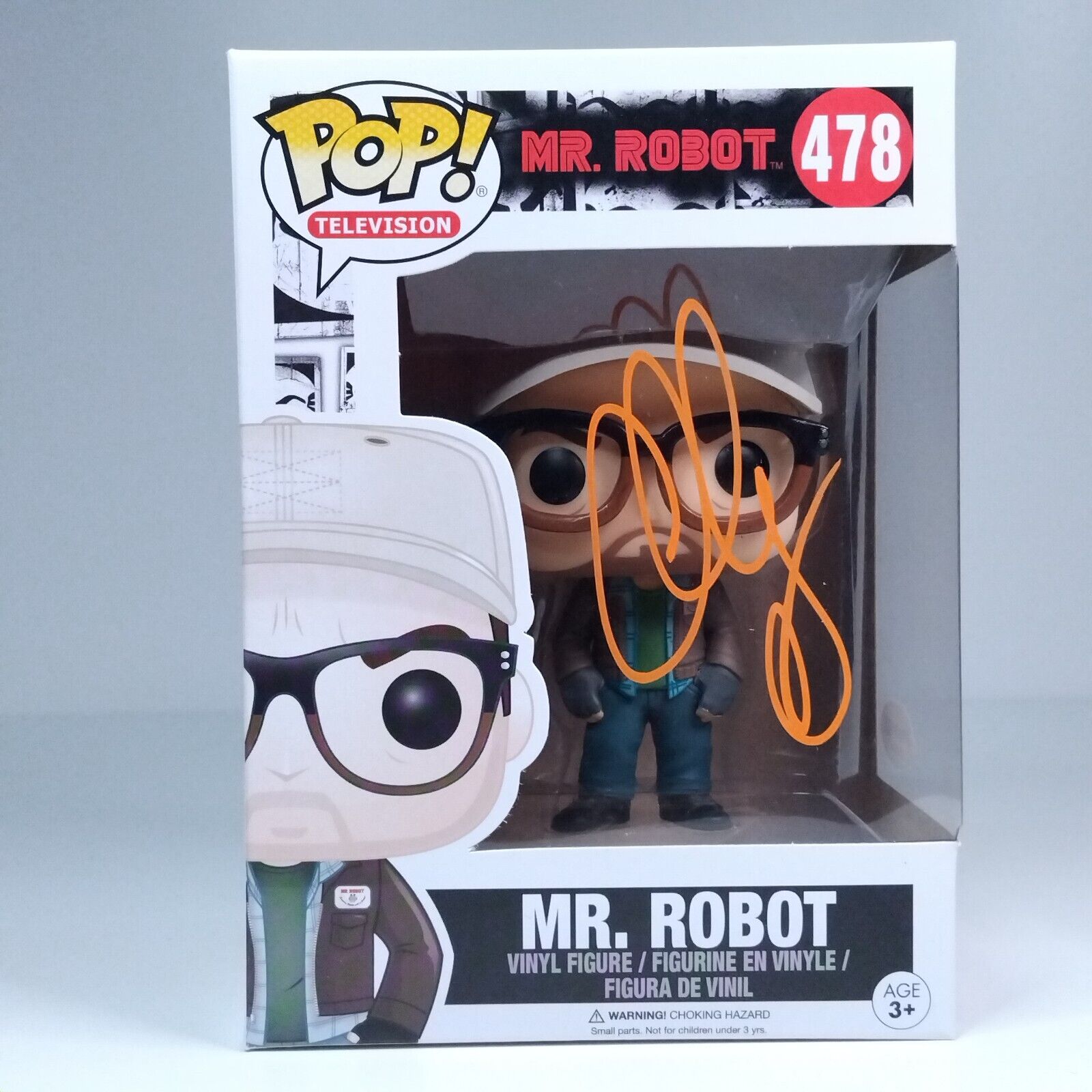 Funko Pop! TV Mr. Robot Signed Christian Slater COA #478 WS