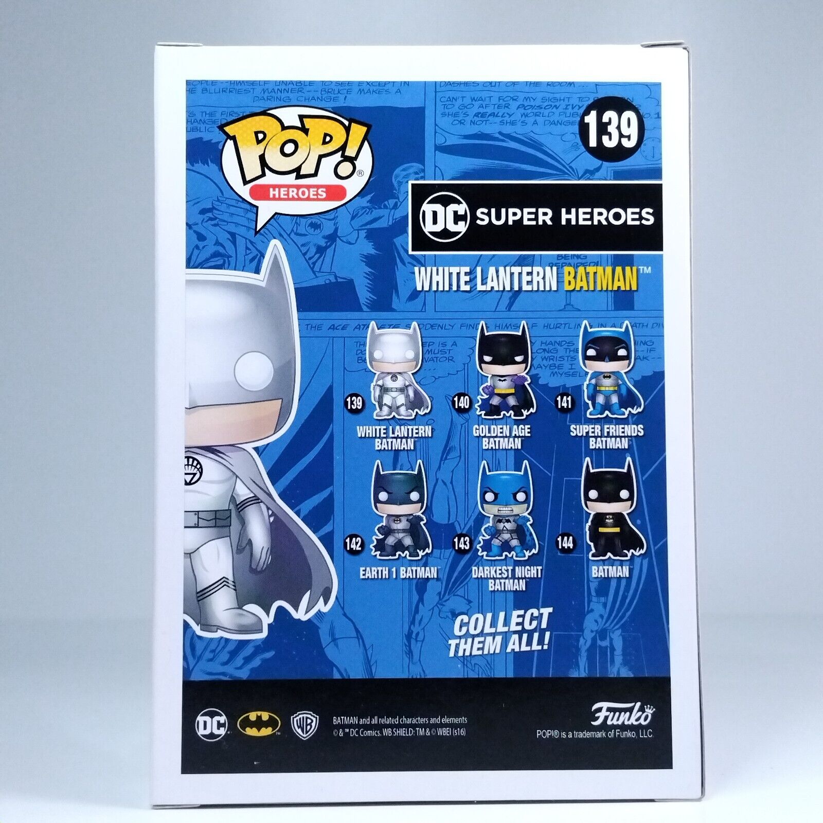 Funko Pop! DC Heroes White Lantern Batman NYCC Limited Edition #139