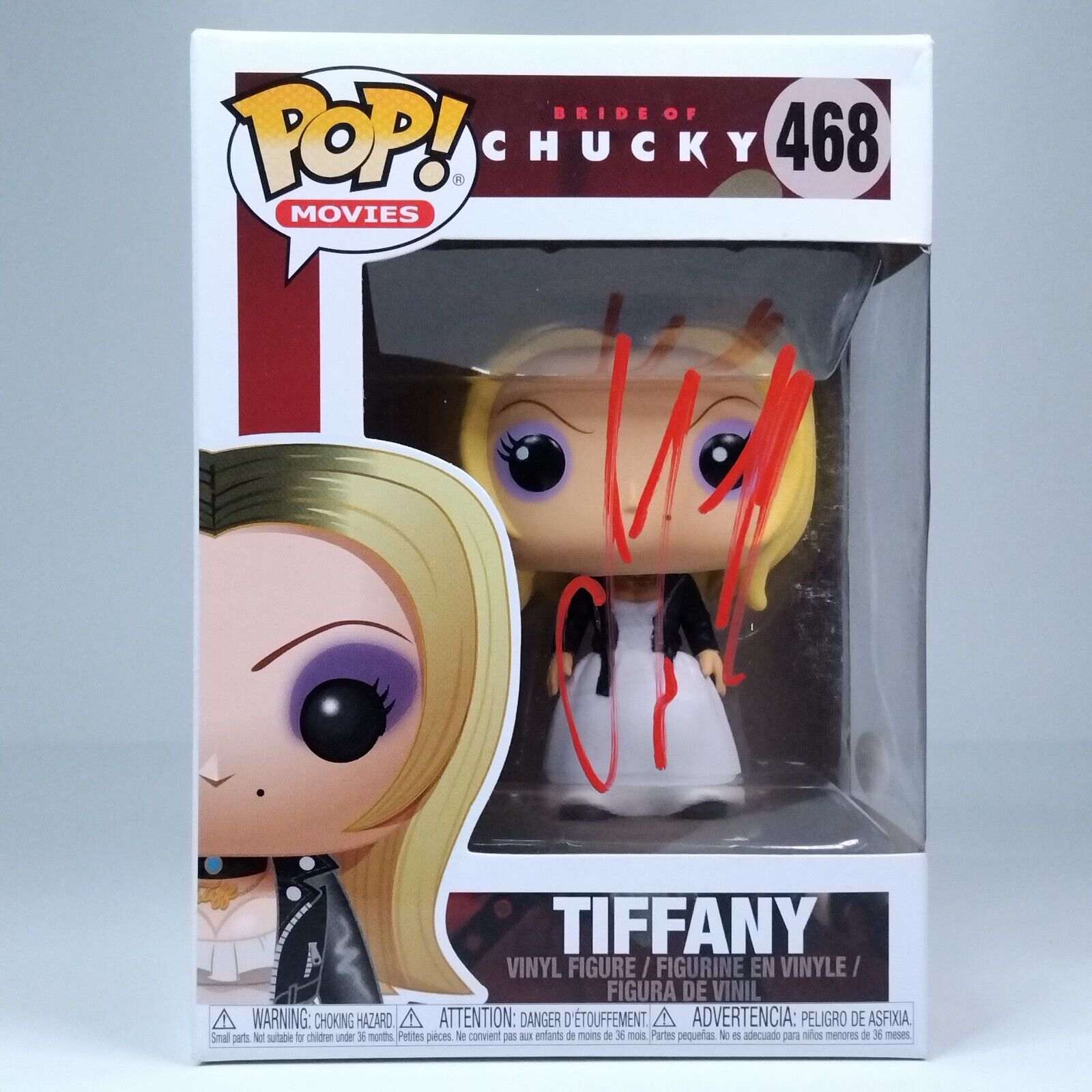 Funko Pop! Movies Horror Chucky Tiffany Signed Jennifer Tilly COA #468