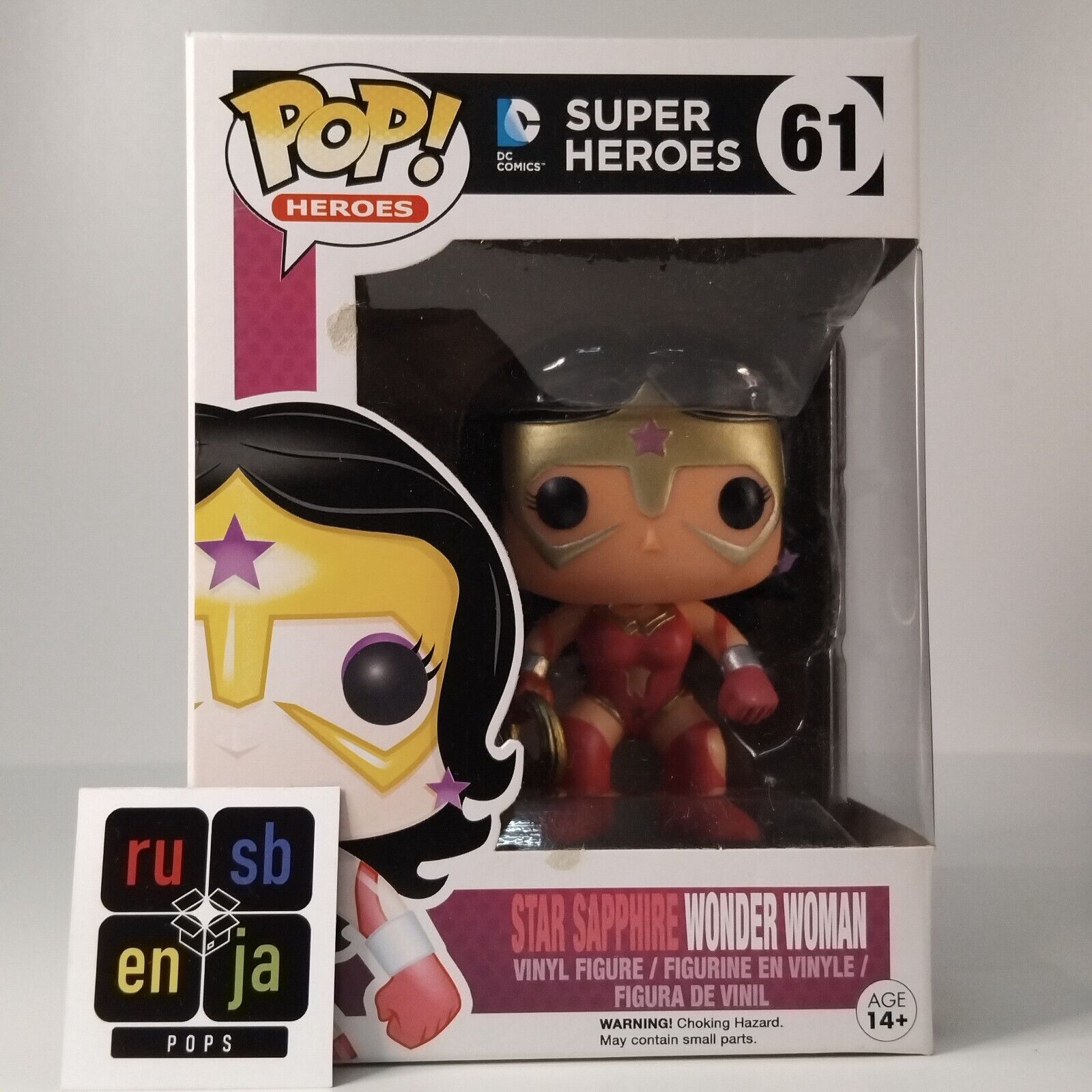 Funko Pop! DC Heroes Star Sapphire Wonder Woman #61 BOX DAMAGE