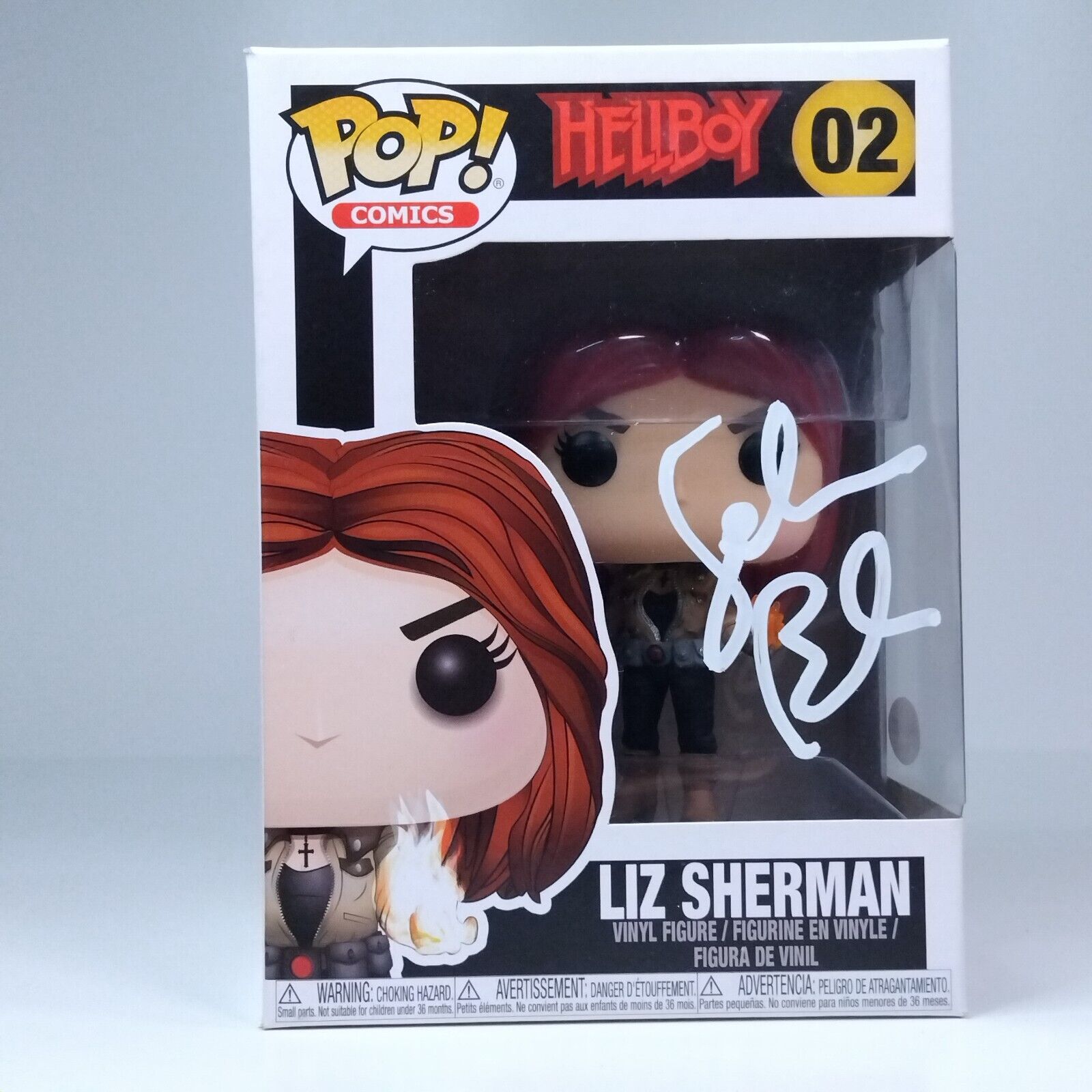 Funko Pop! Comics Movies Hellboy Liz Sherman Signed Selma Blair COA #02 WS