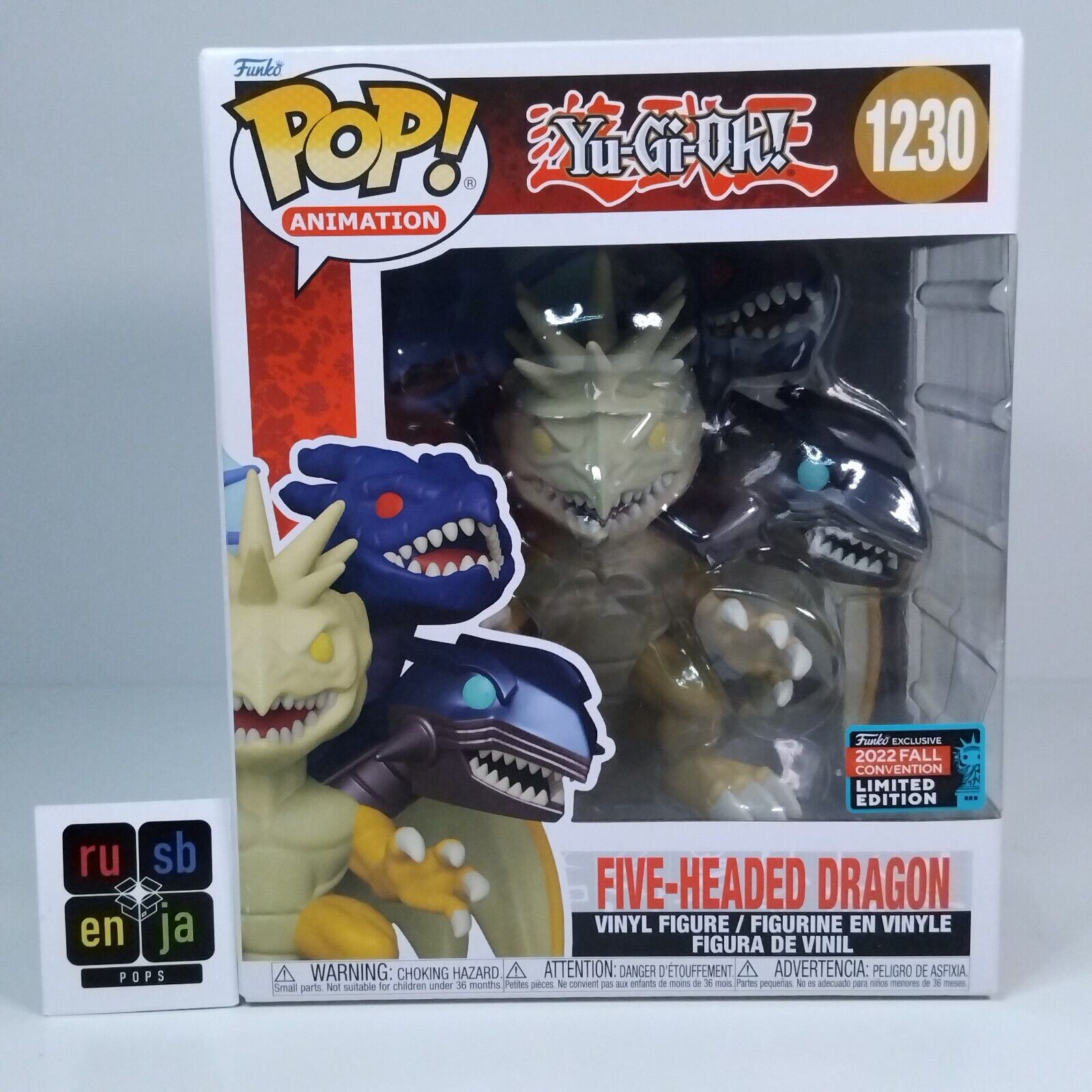 Funko Pop! Anime Yu-Gi-Oh! Five Headed Dragon Limited Edition #1230