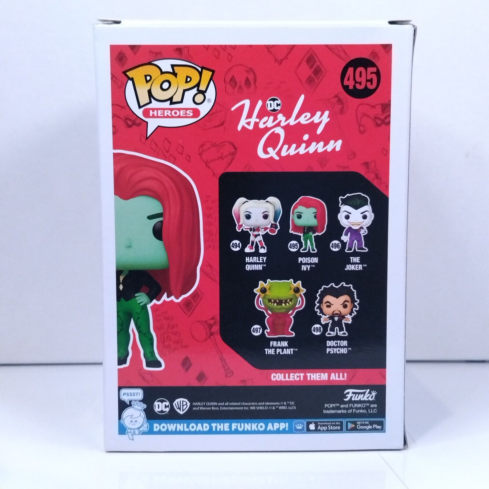 Funko Pop! DC Heroes Harley Quinn Poison Ivy Signed Lake Bell COA #495 WS