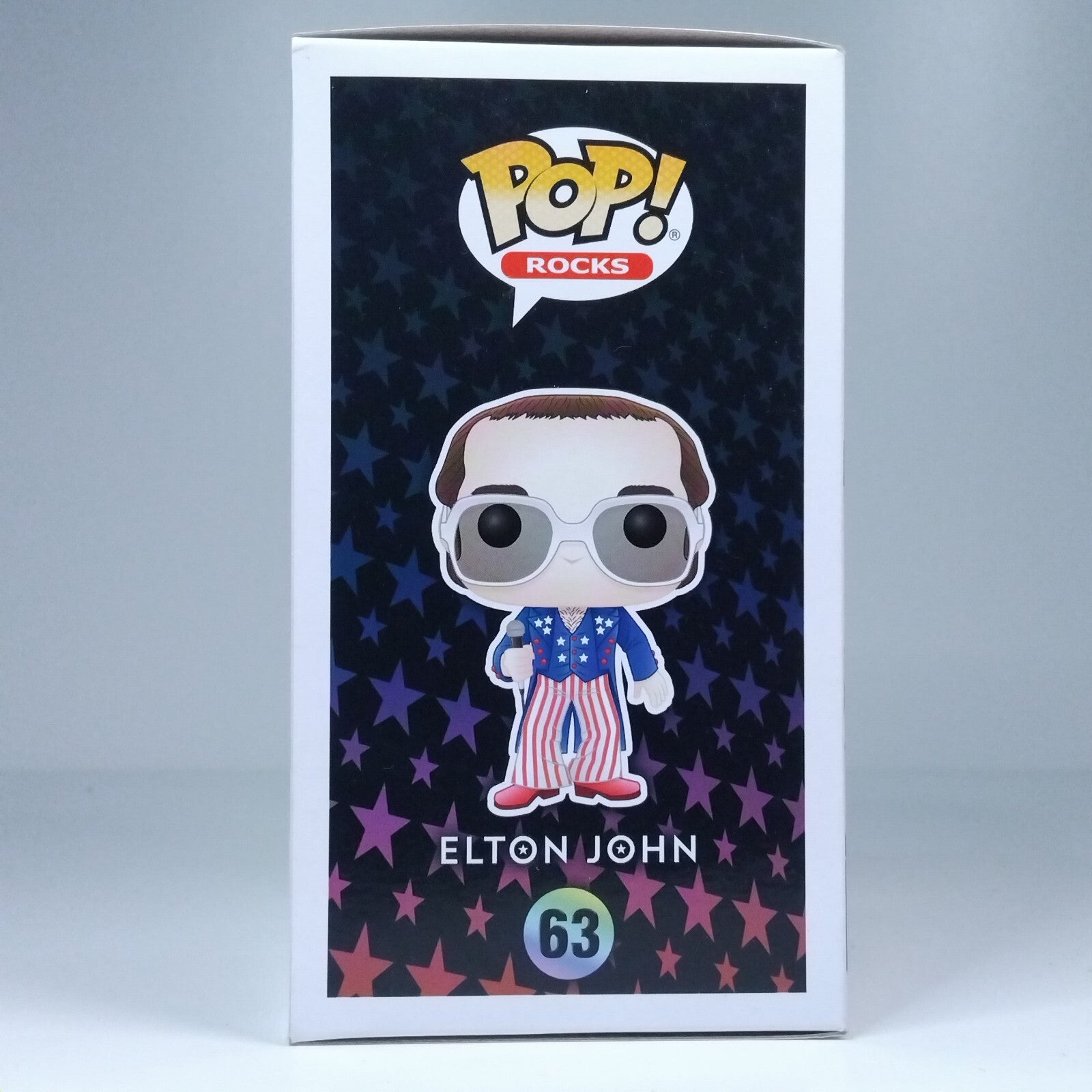 Funko Pop! Rocks Music Elton John Red, White & Blue Glitter Exclusive #63