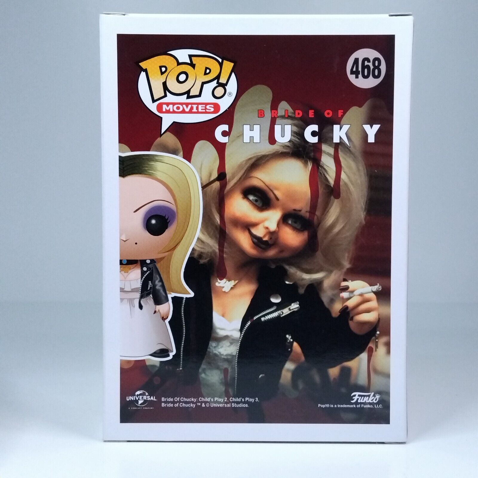 Funko Pop! Movies Horror Chucky Tiffany Signed Jennifer Tilly COA #468