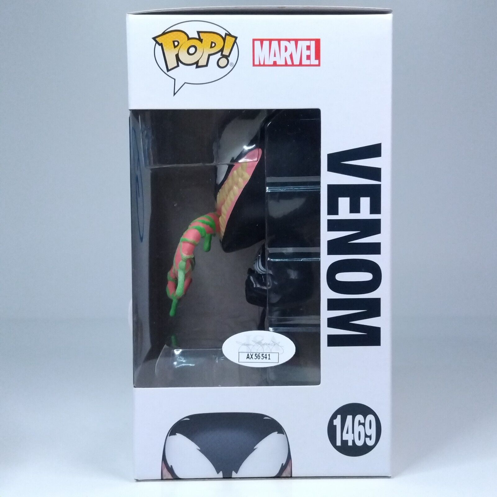 Funko Pop! Marvel Venom Glows Signed Tom Hardy COA #1469 WS