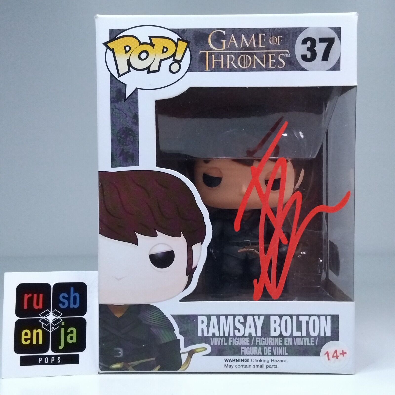 Funko Pop! TV Game of Thrones Ramsay Bolton Signed Iwan Rheon COA #37 WS