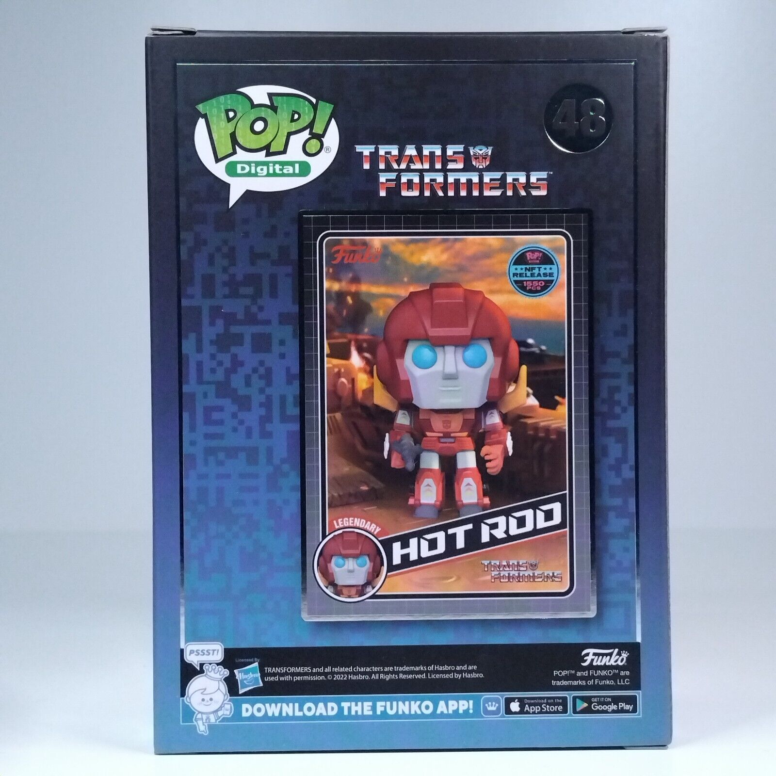 Funko Pop! Digital Retro Toys Transformers Hot Rod 1,550 Pcs #48