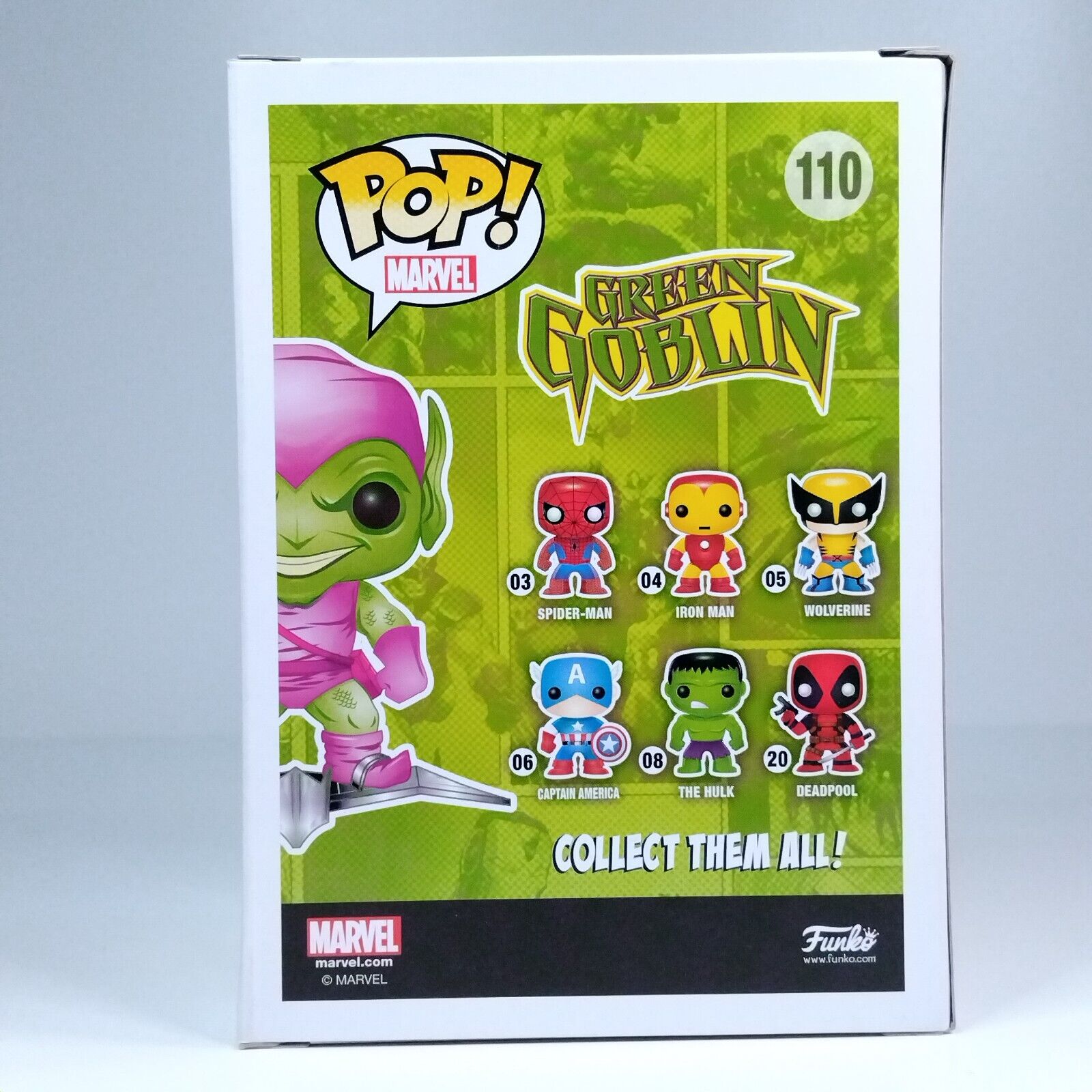 Funko Pop! Marvel Spider-Man Green Goblin Glows Exclusive #110