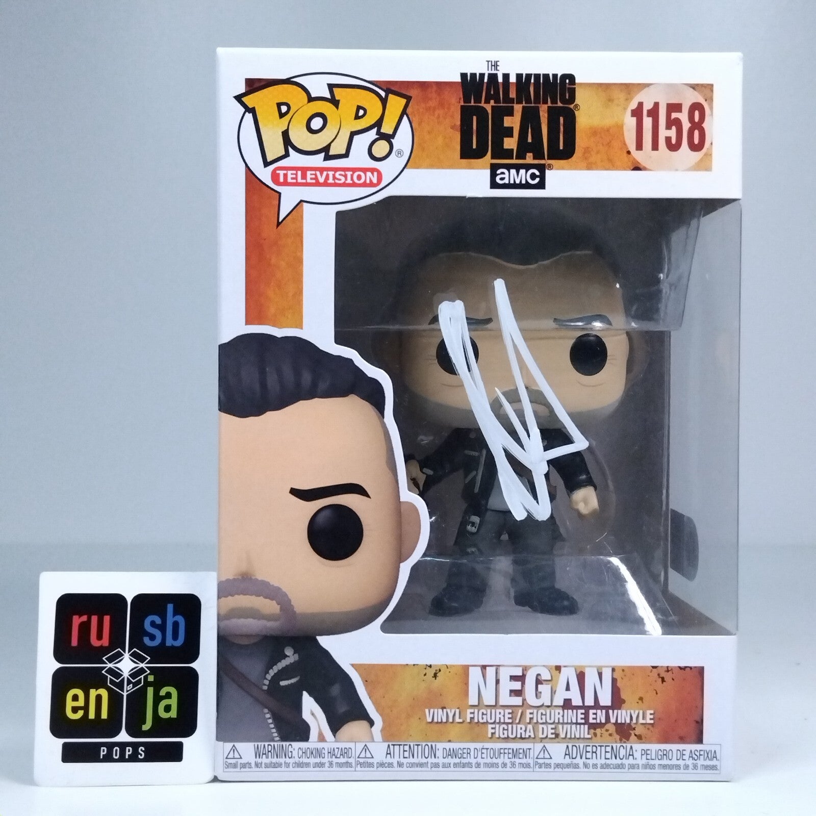 Funko Pop! TV The Walking Dead - Negan Signed Jeffrey Dean Morgan COA #390 WS