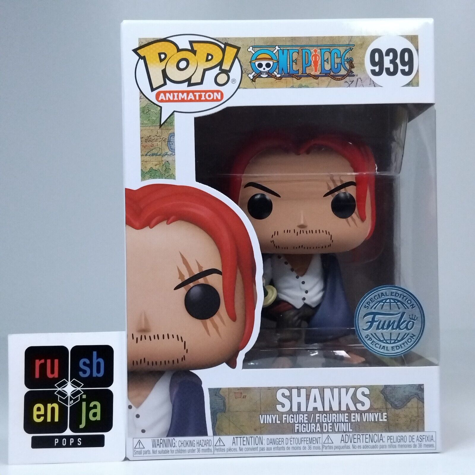 Funko Pop! Anime One Piece Shanks Special Edition #939