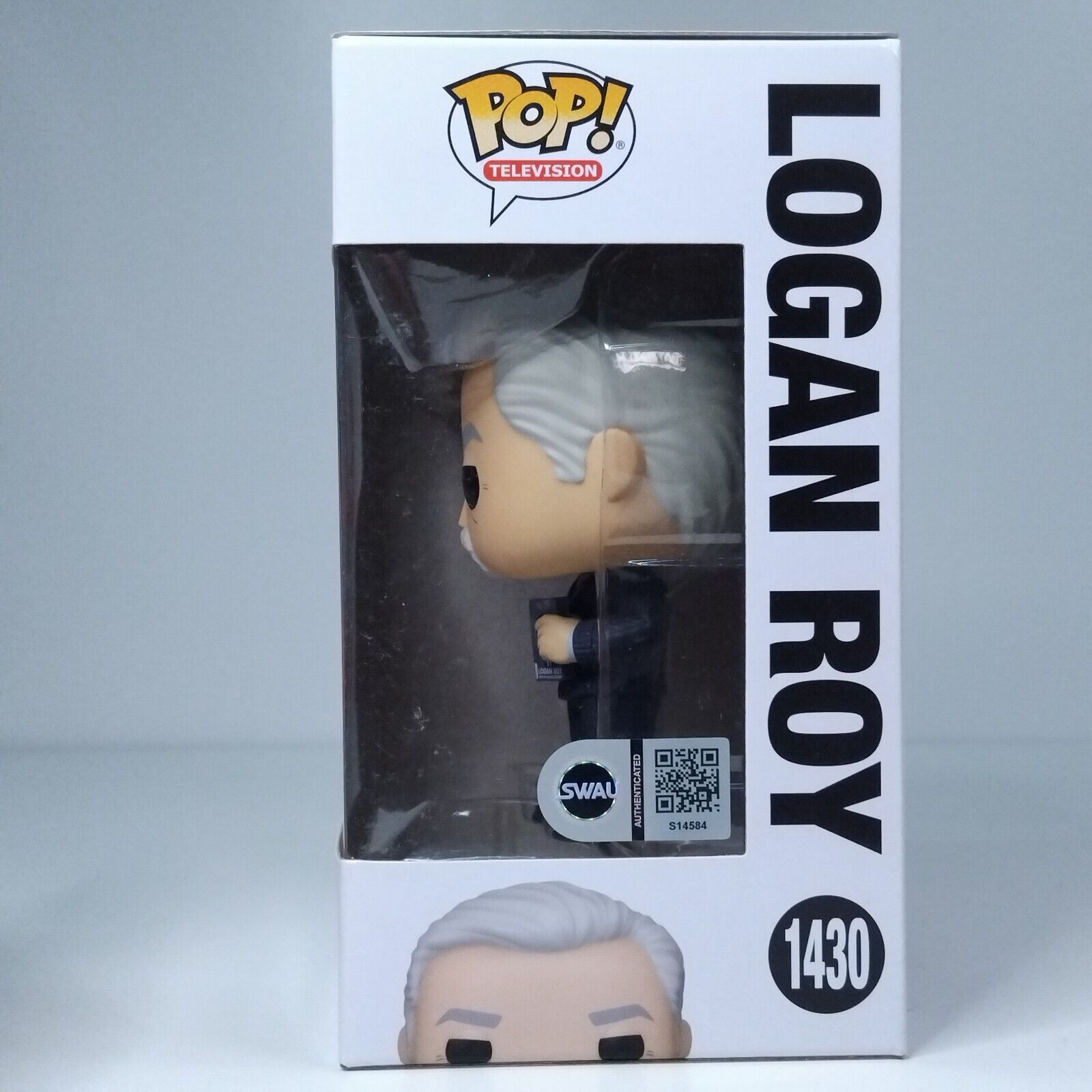 Funko Pop! TV Succession Logan Roy Signed Brian Cox COA #1430 WS