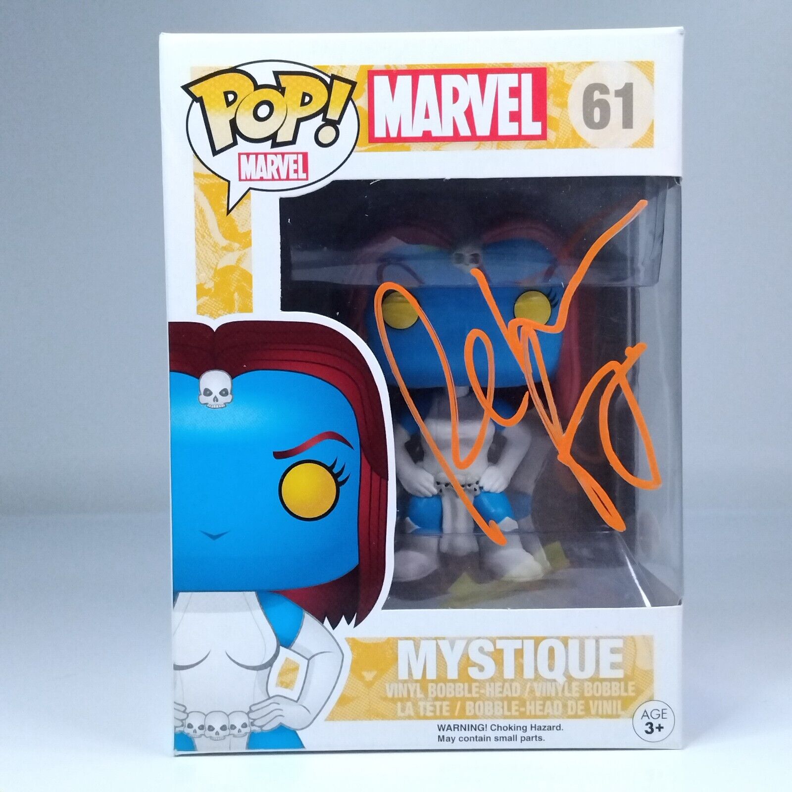 Funko Pop! Marvel X-Men Mystique Signed Rebecca Romjin COA #61 WS