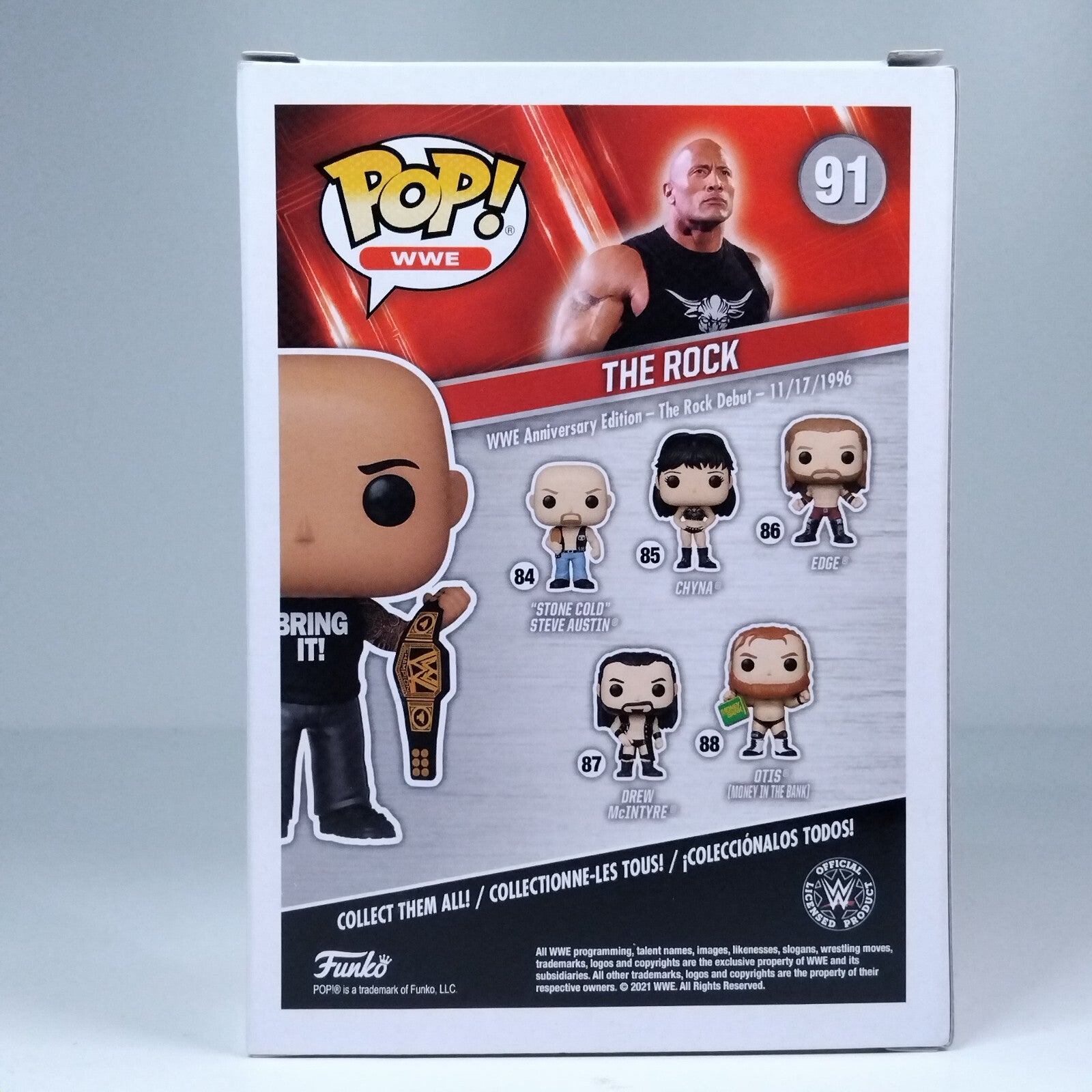 Funko Pop! WWE - The Rock Special Edition #91